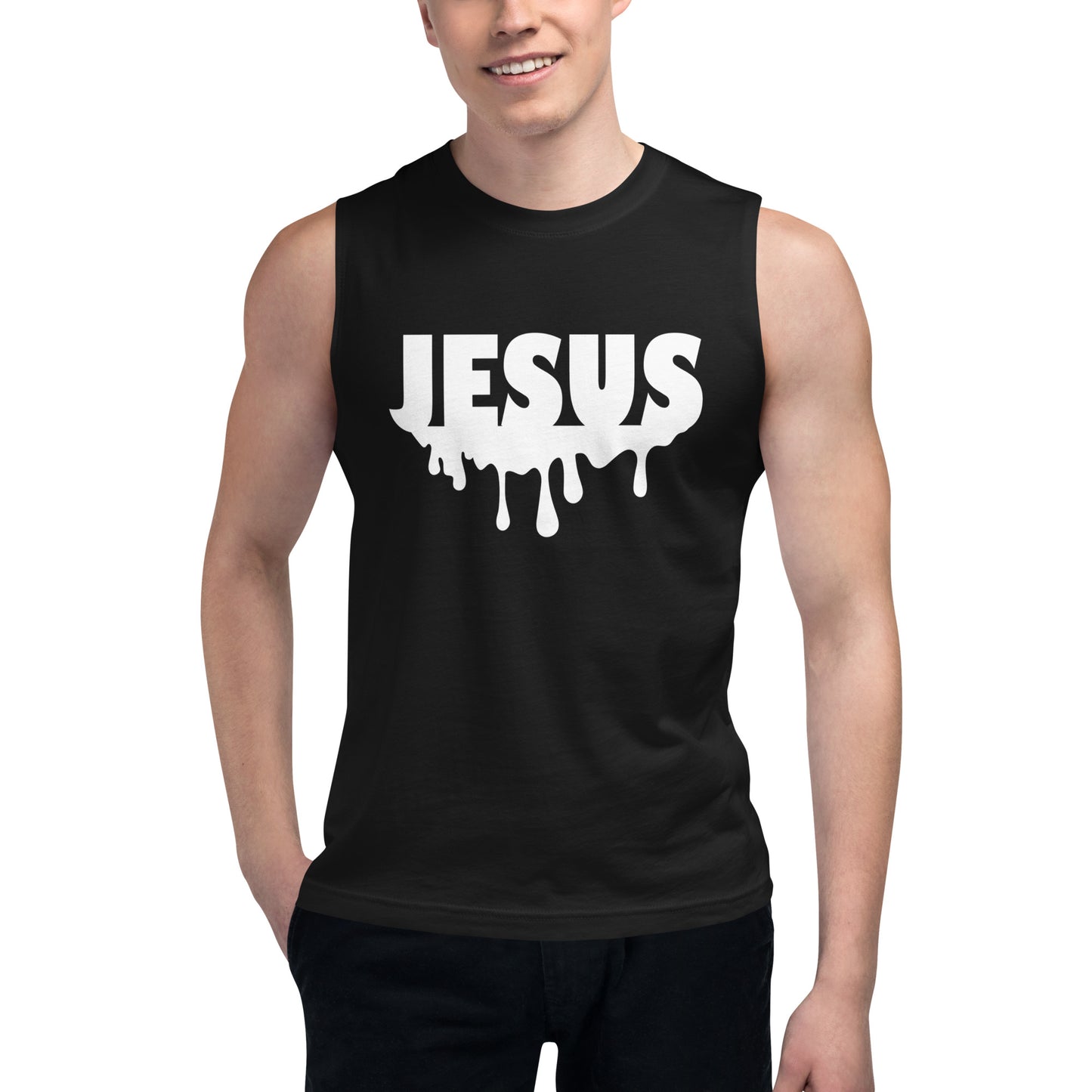 Jesus Drip Muscle T-Shirt (Unisex)