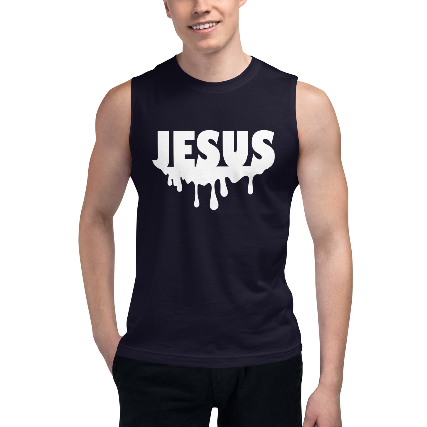 Jesus Drip Muscle T-Shirt (Unisex)