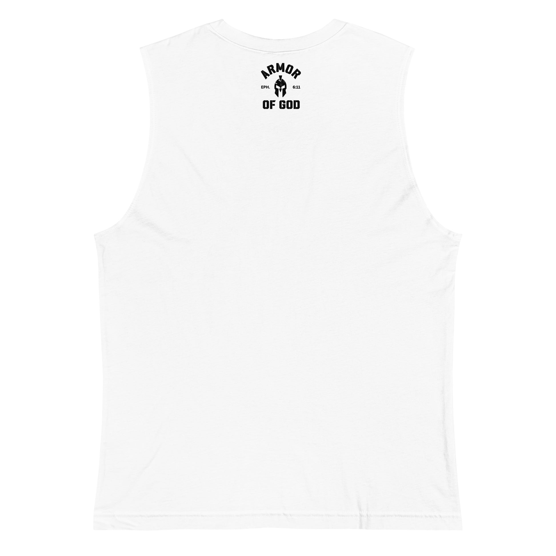 Armor of God Muscle Shirt (White) - Humble & Faithful Co.