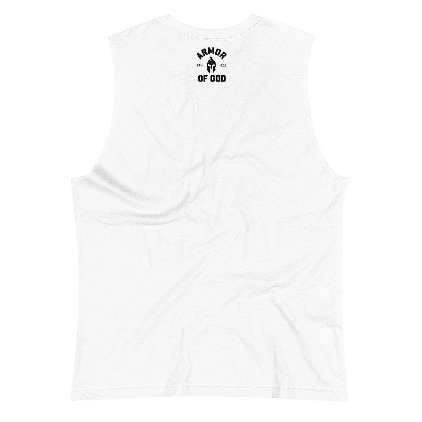 Armor of God Muscle Shirt (White) - Humble & Faithful Co.
