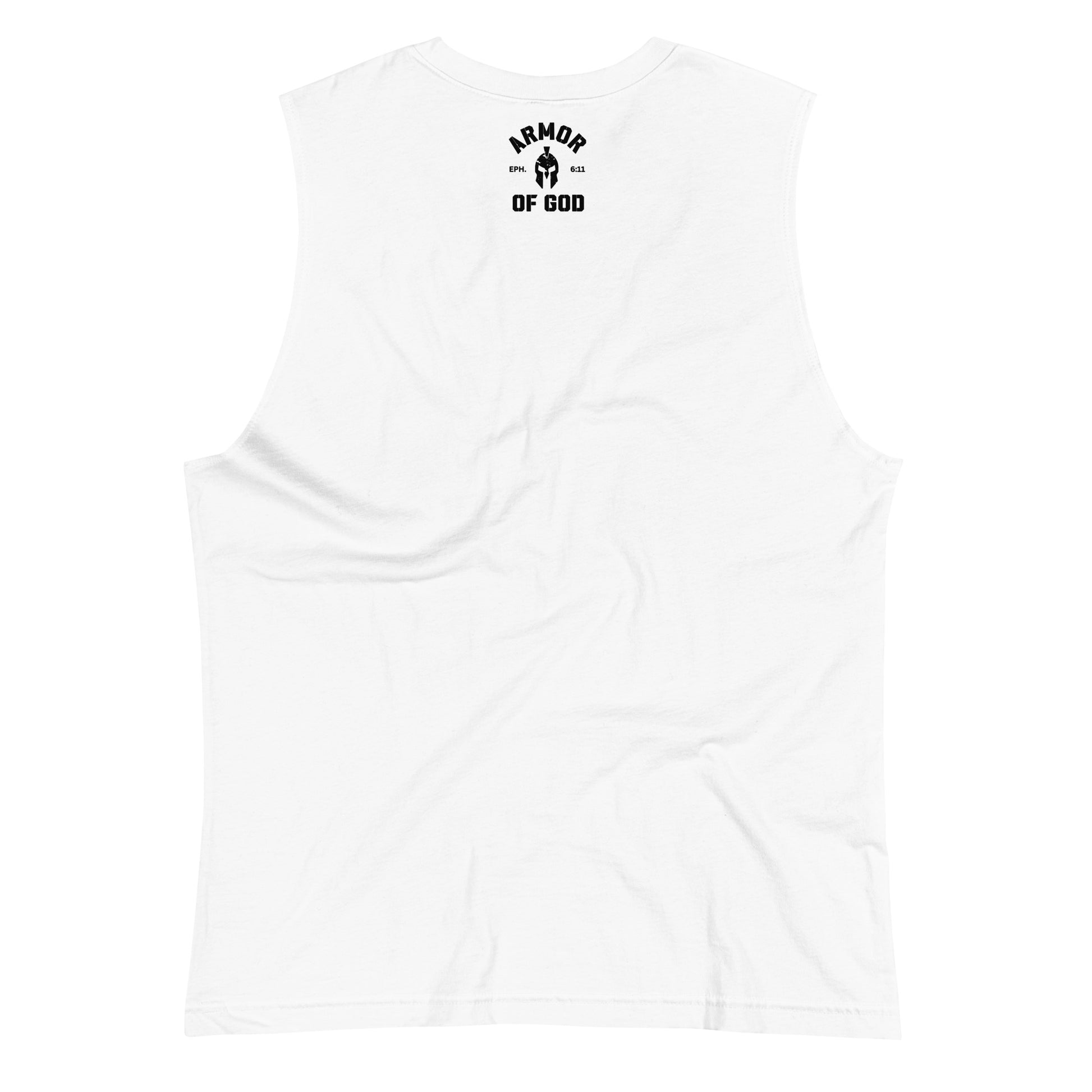 Armor of God Muscle Shirt (White) - Humble & Faithful Co.
