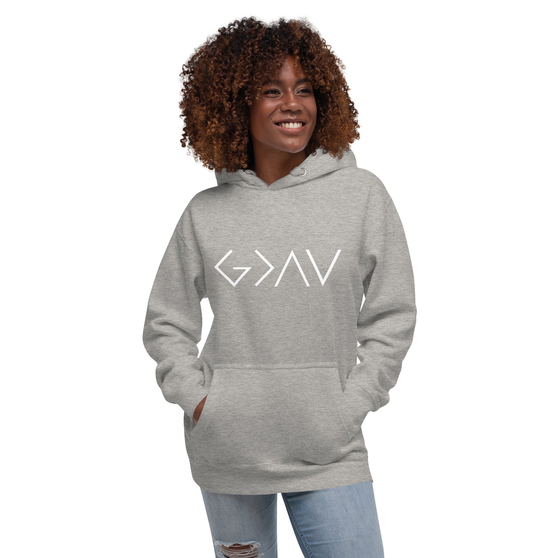 God is Greater than the Highs and Lows Hoodie - Humble & Faithful Co.