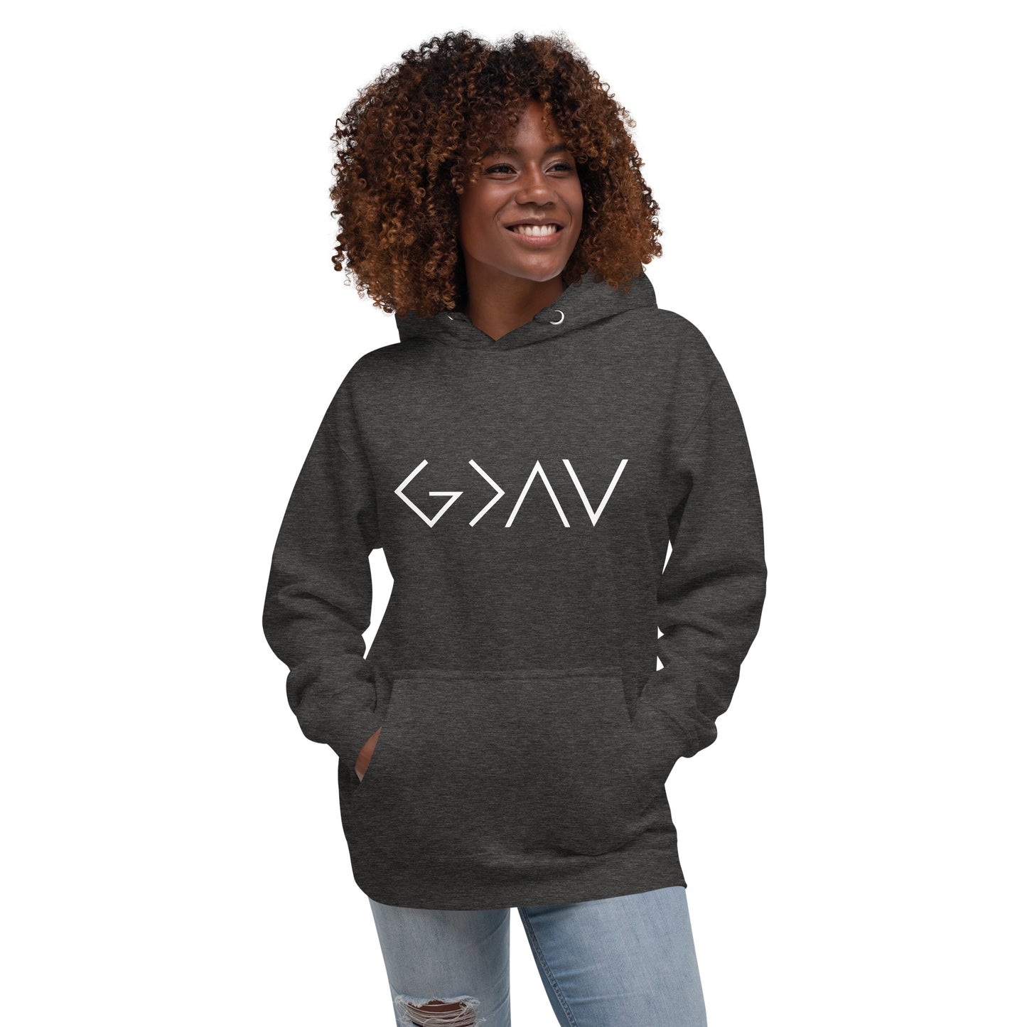 God is Greater than the Highs and Lows Hoodie - Humble & Faithful Co.
