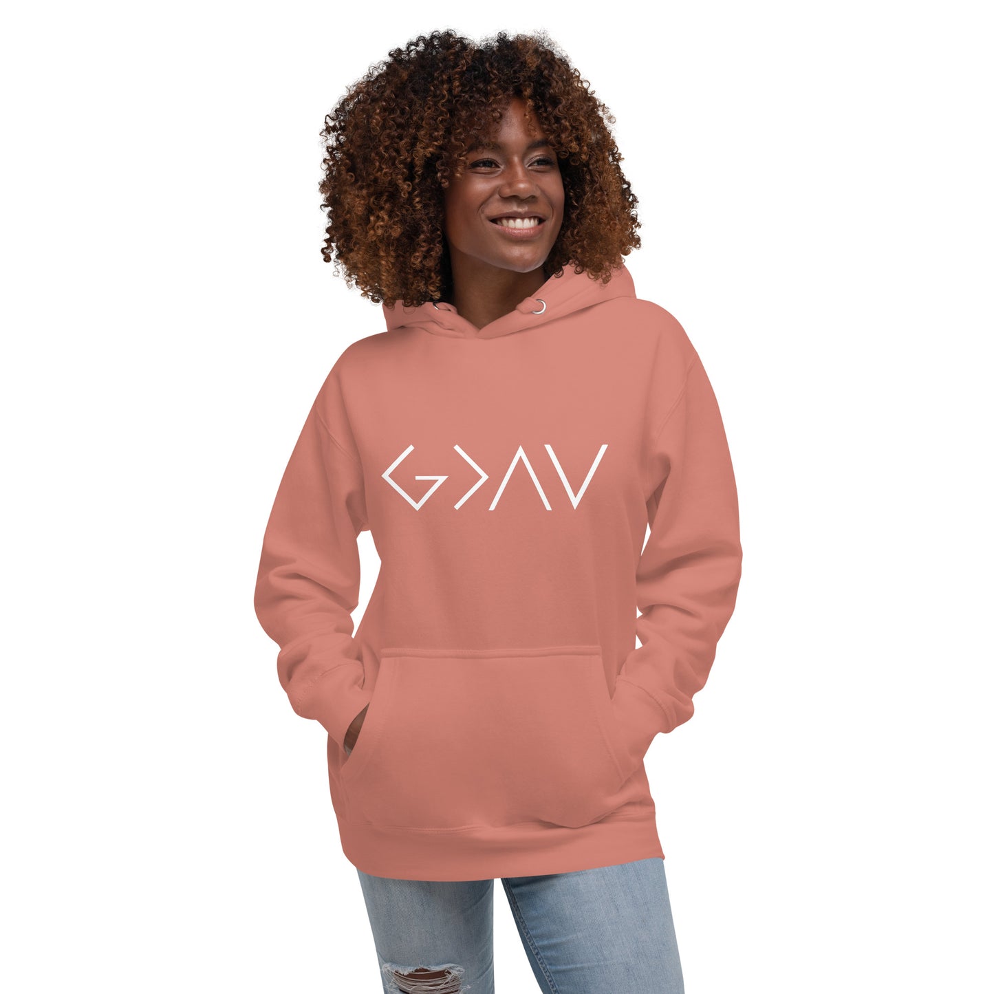 God is Greater than the Highs and Lows Hoodie - Humble & Faithful Co.