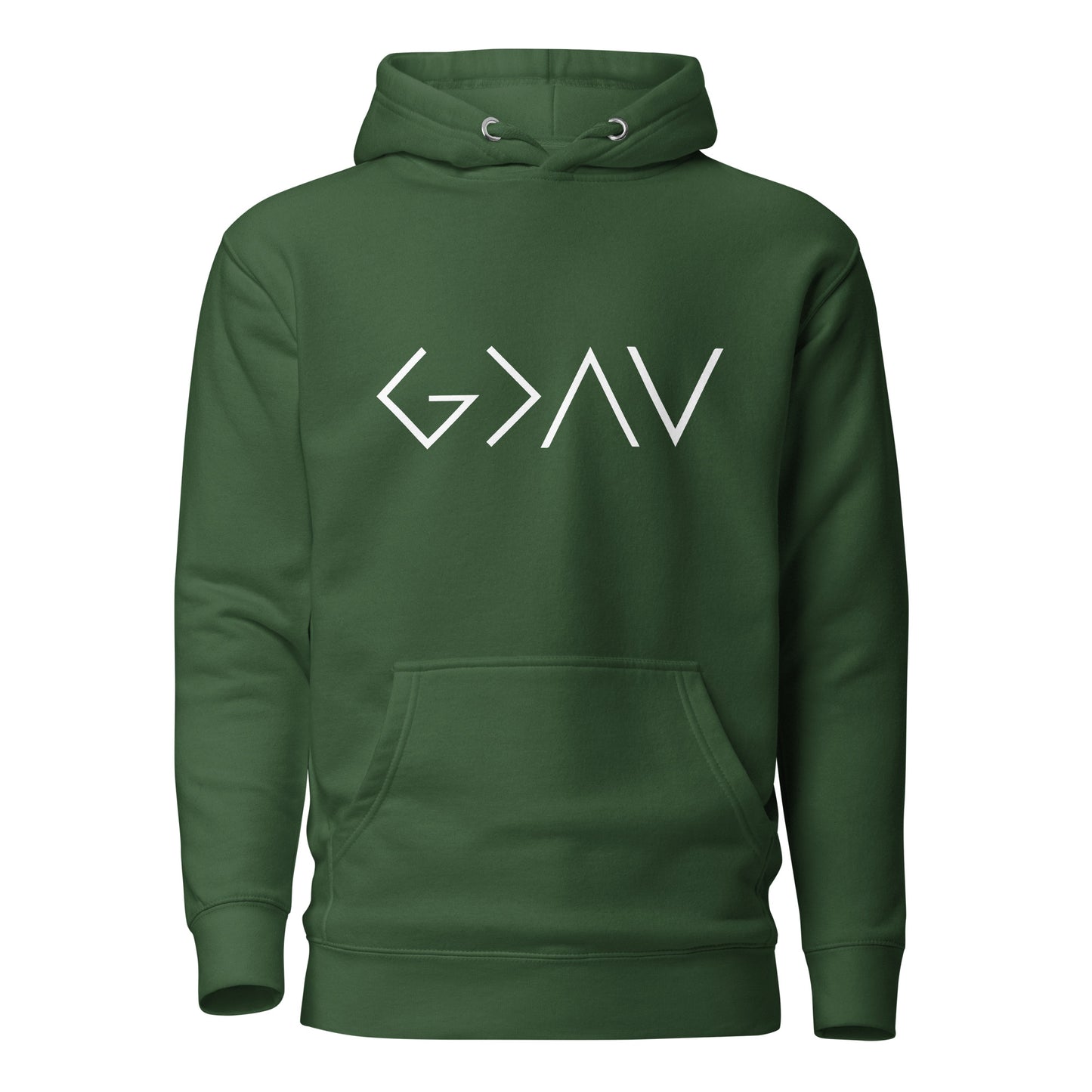 God is Greater than the Highs and Lows Hoodie - Humble & Faithful Co.