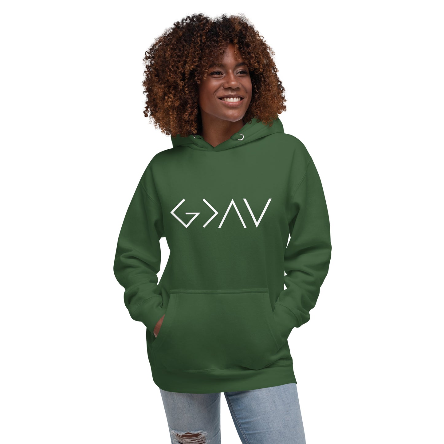 God is Greater than the Highs and Lows Hoodie - Humble & Faithful Co.