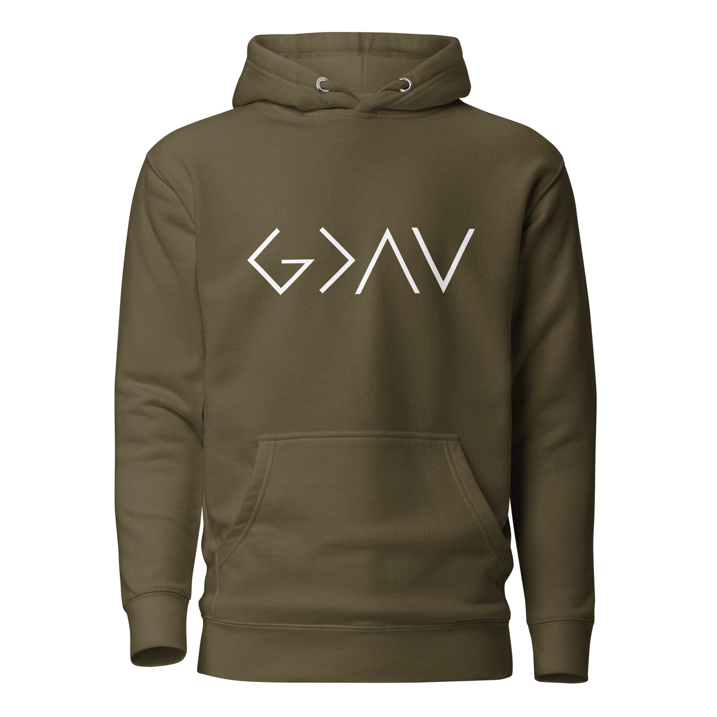 God is Greater than the Highs and Lows Hoodie - Humble & Faithful Co.
