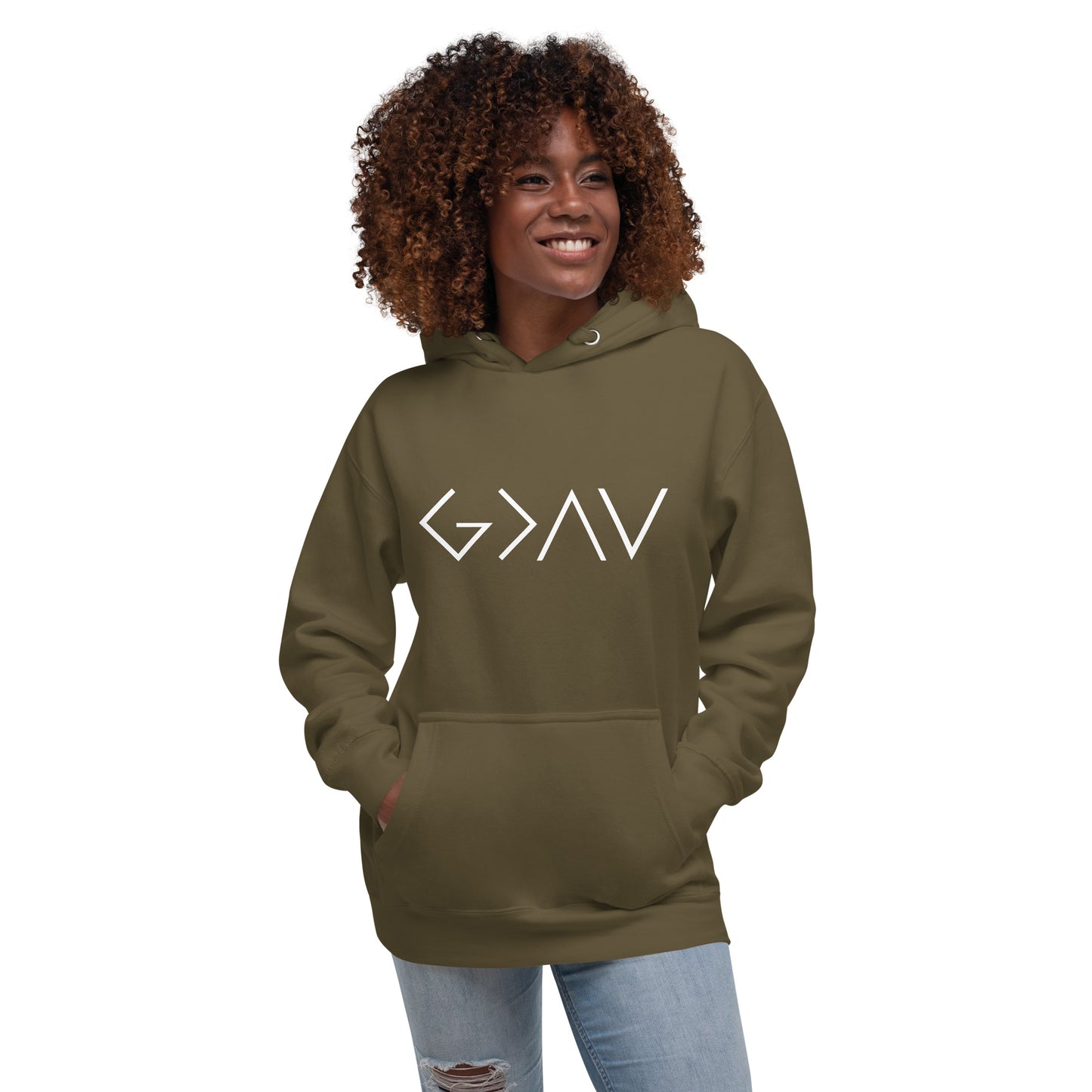 God is Greater than the Highs and Lows Hoodie - Humble & Faithful Co.