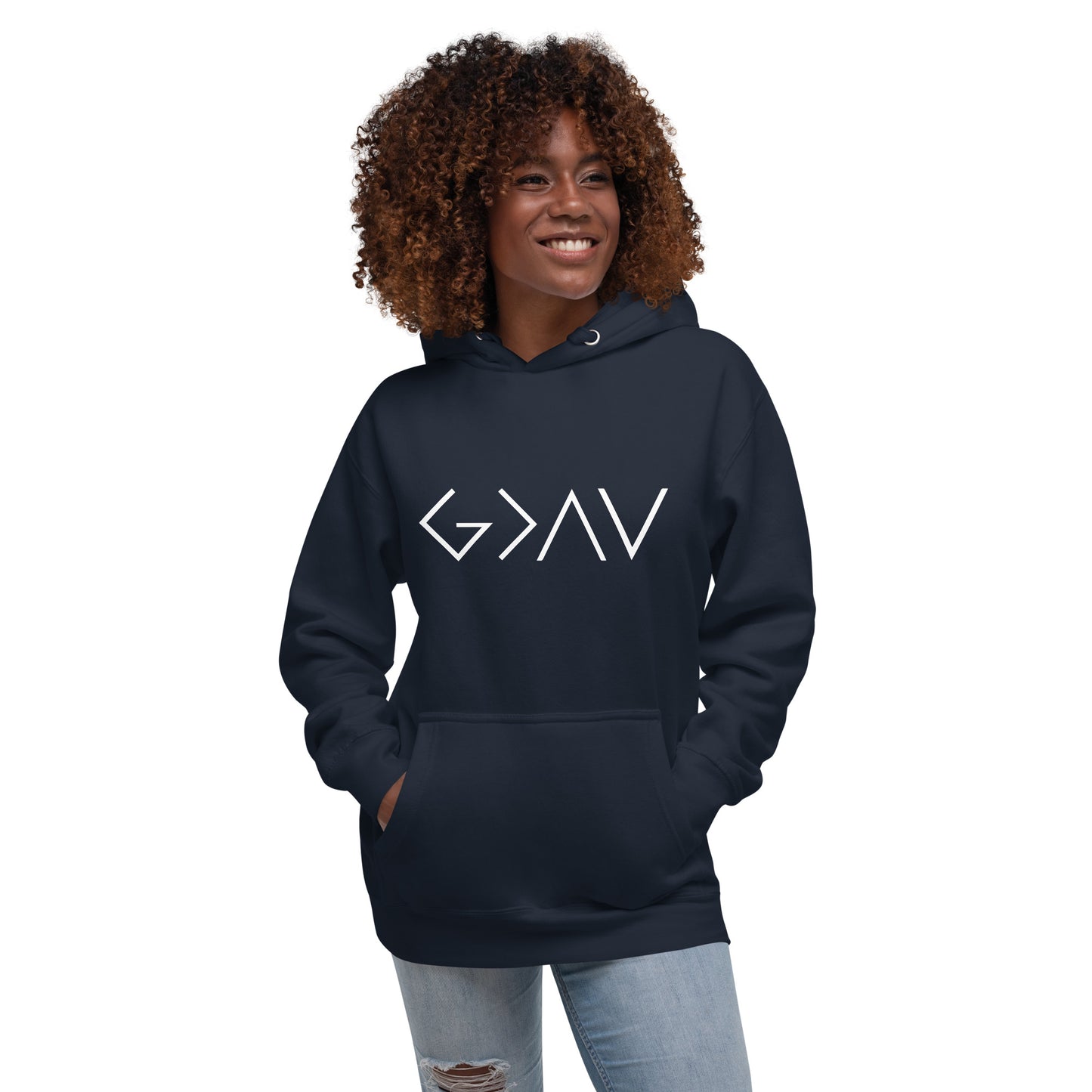 God is Greater than the Highs and Lows Hoodie - Humble & Faithful Co.