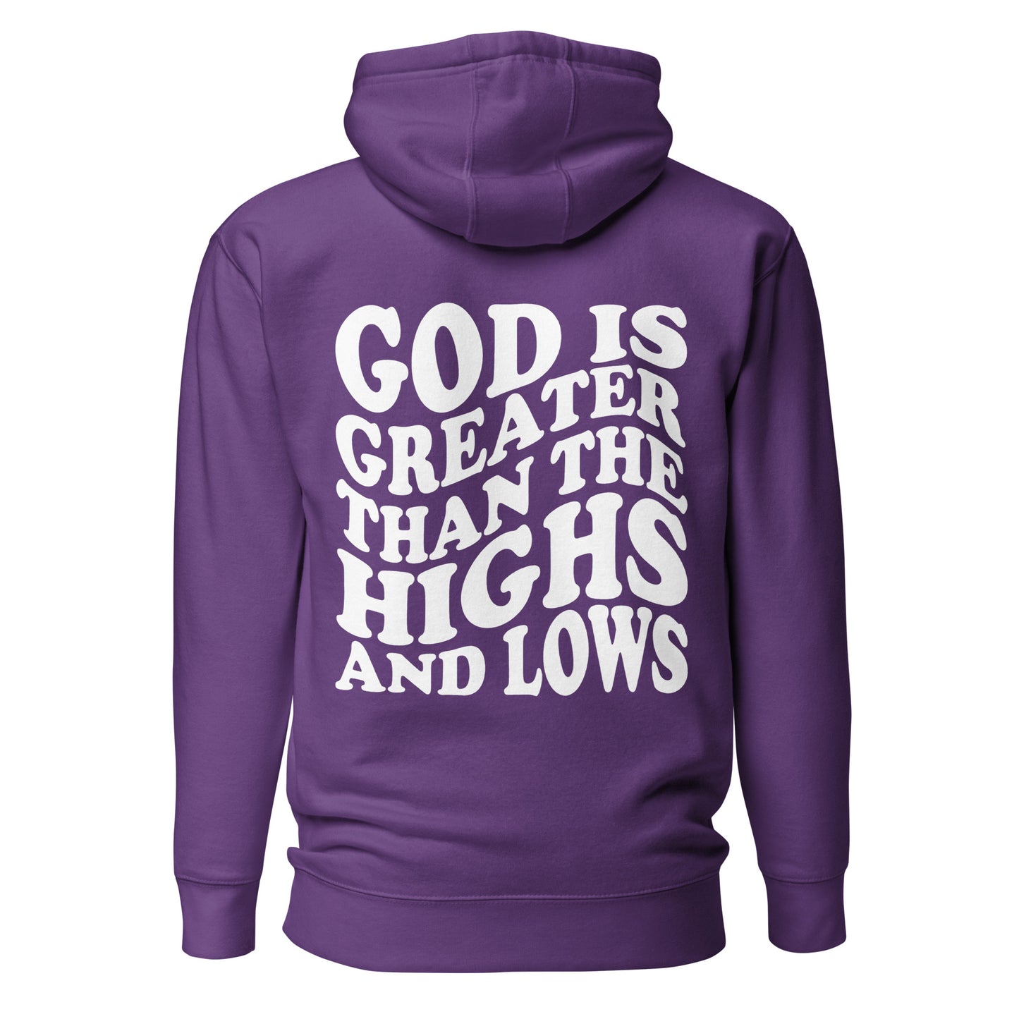 God is Greater than the Highs and Lows Hoodie - Humble & Faithful Co.