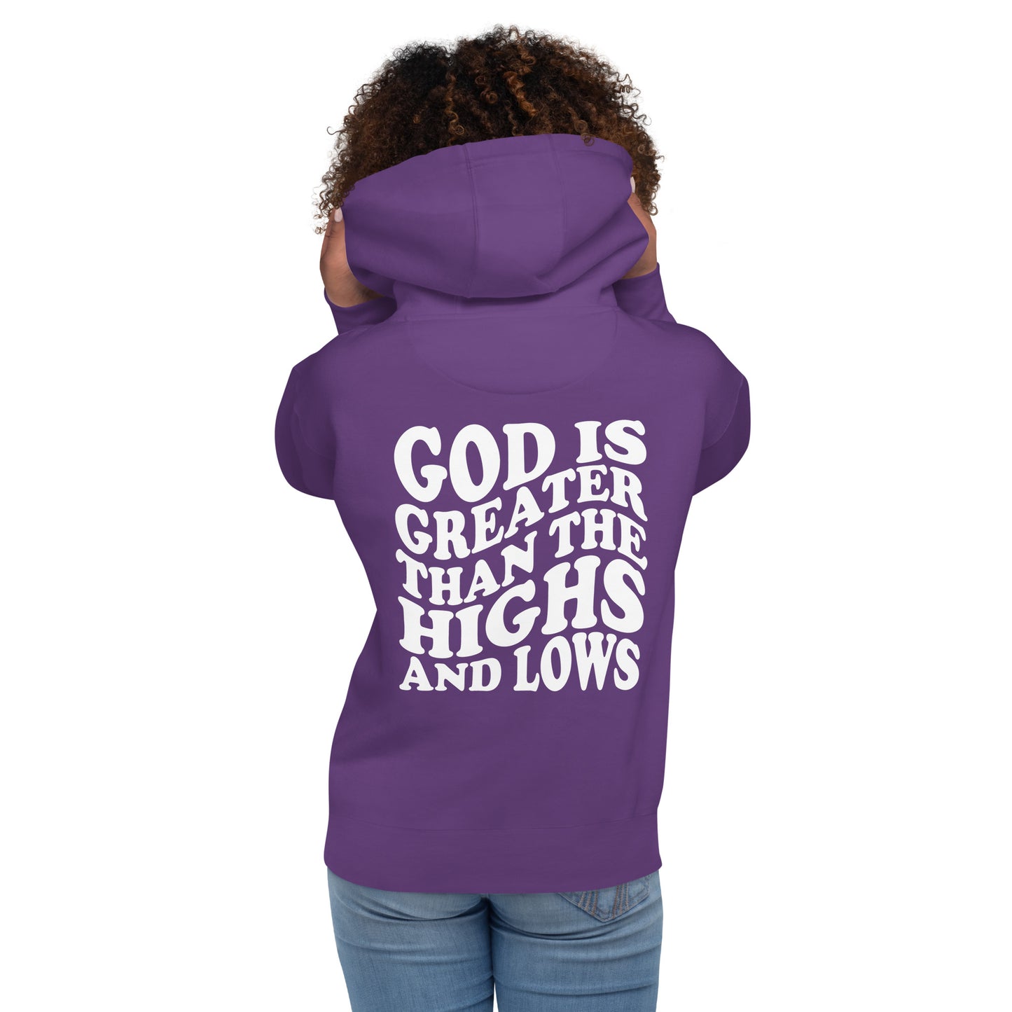 God is Greater than the Highs and Lows Hoodie - Humble & Faithful Co.
