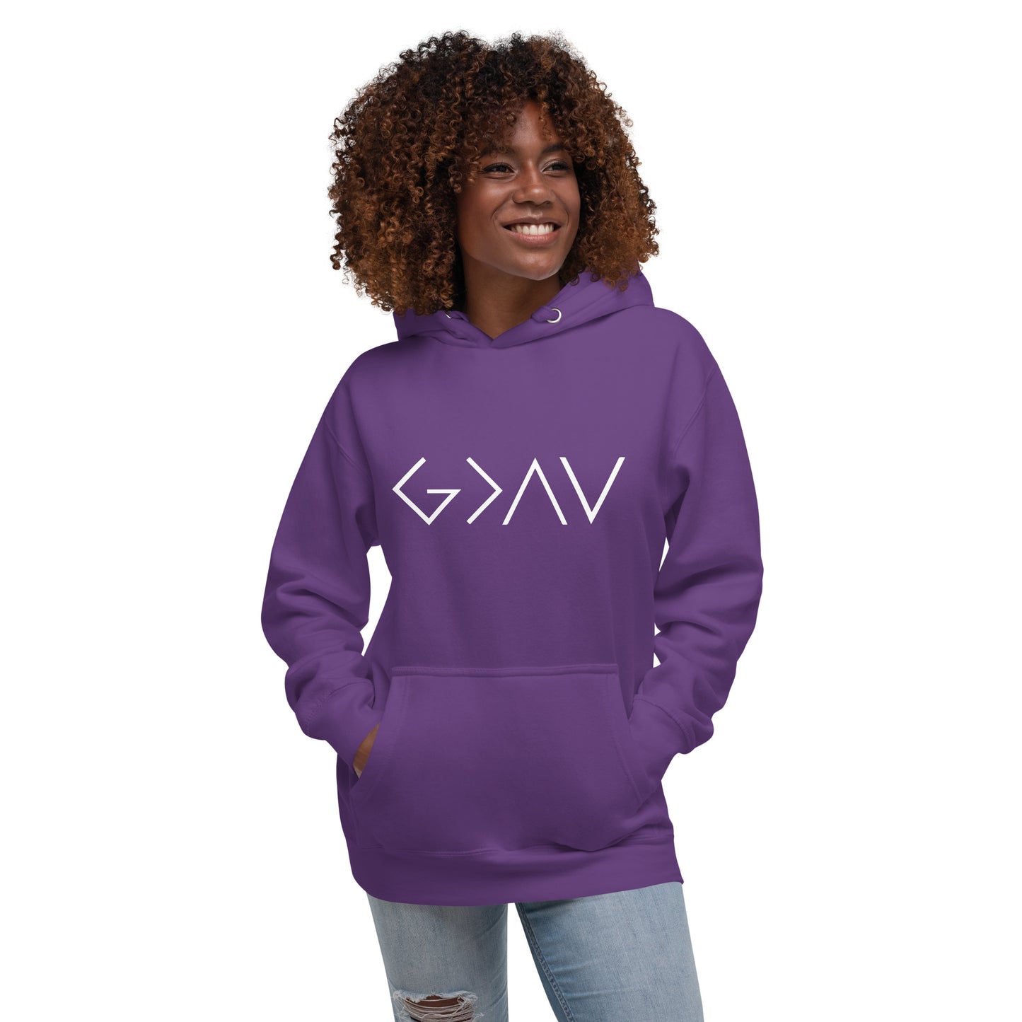 God is Greater than the Highs and Lows Hoodie - Humble & Faithful Co.