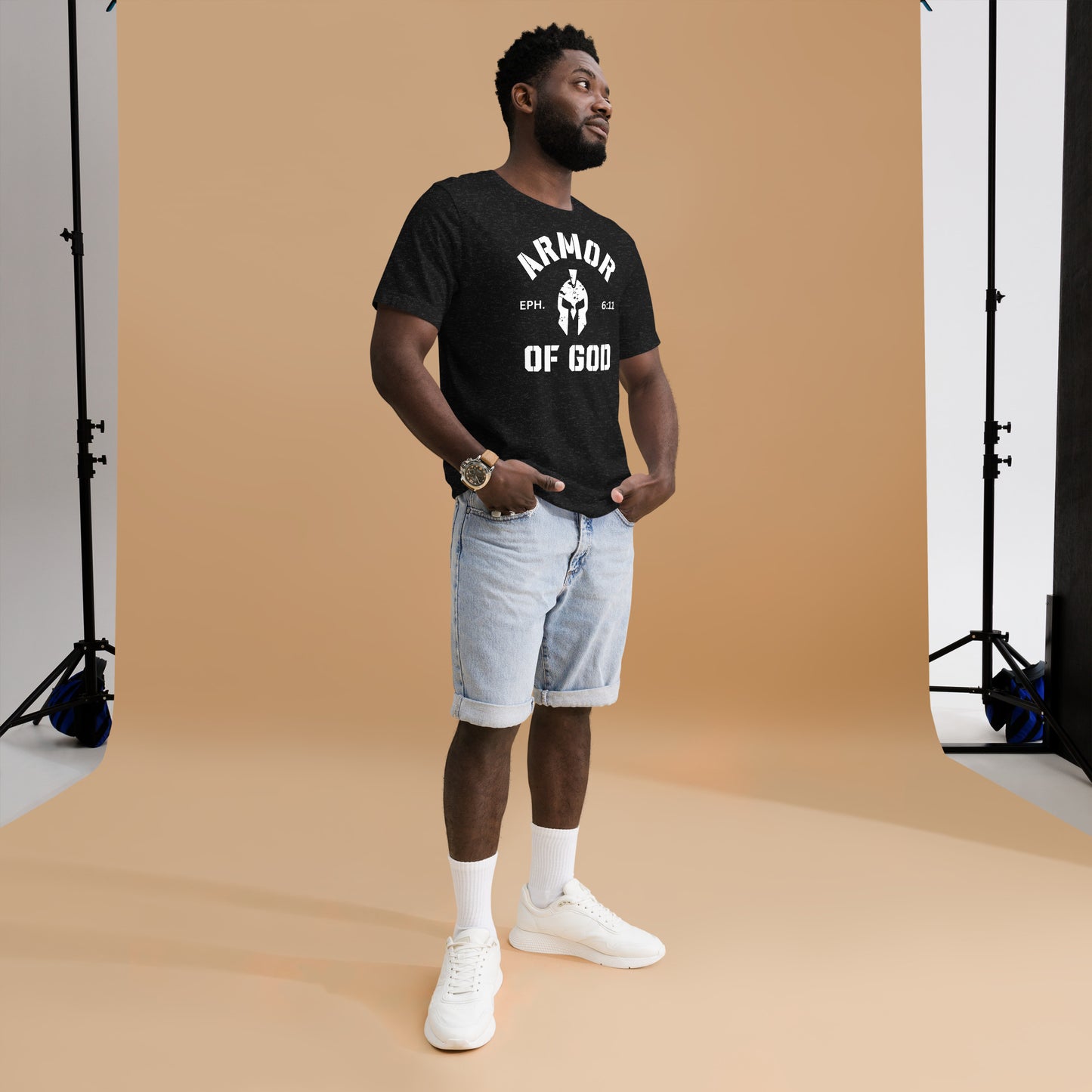 Armor of God Crewneck T-Shirt (Unisex) - Humble & Faithful Co.
