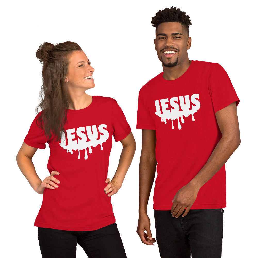 Jesus Drip Crewneck T-Shirt (Unisex)