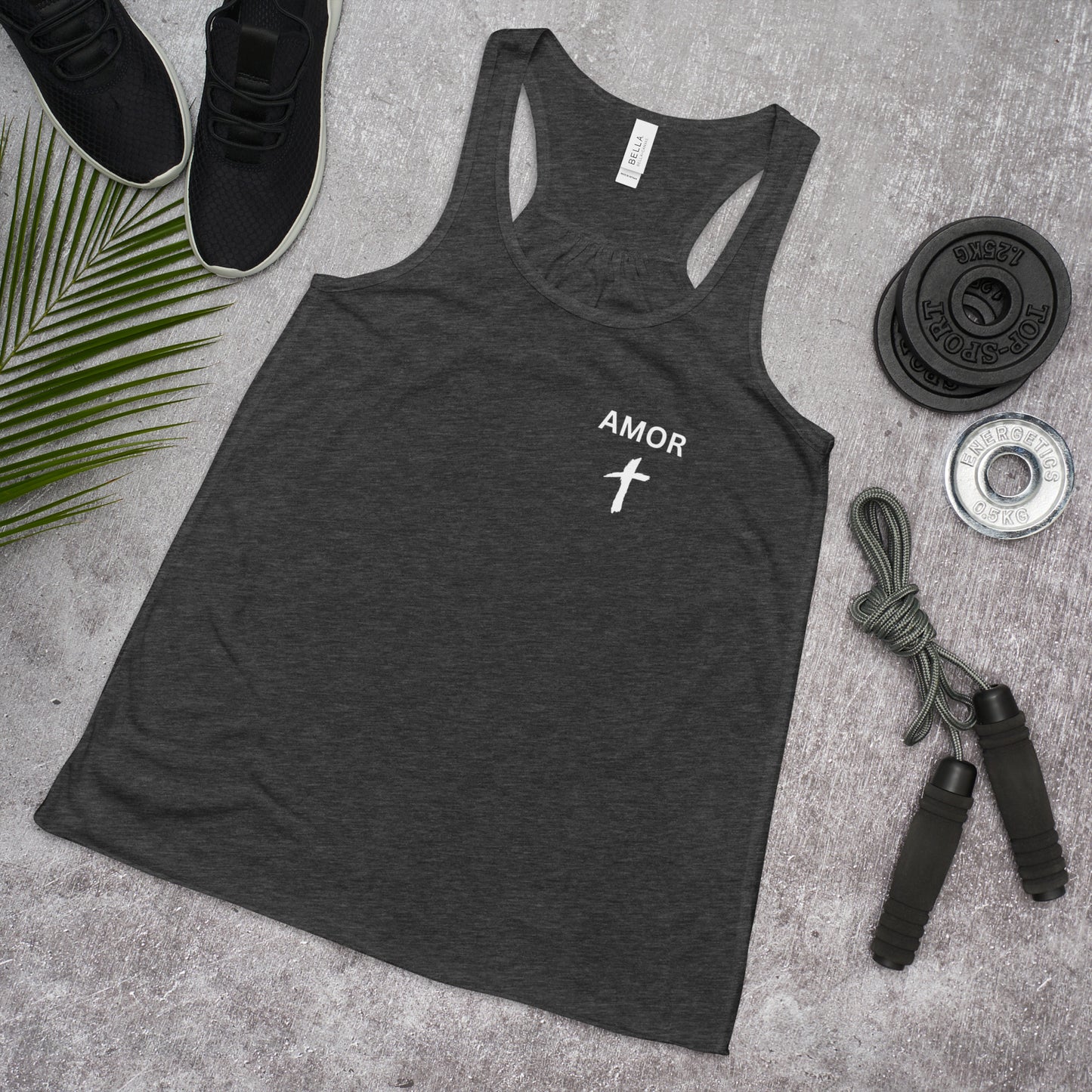 Amor Flowy Racerback Tank - Humble & Faithful Co.
