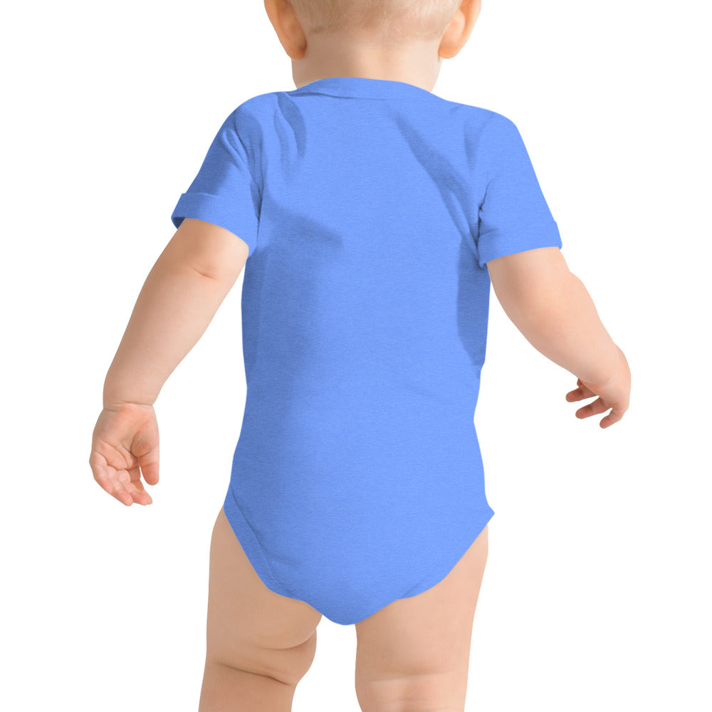 Chosen Baby Embroidered Short Sleeve One Piece (Unisex) - Humble & Faithful Co.