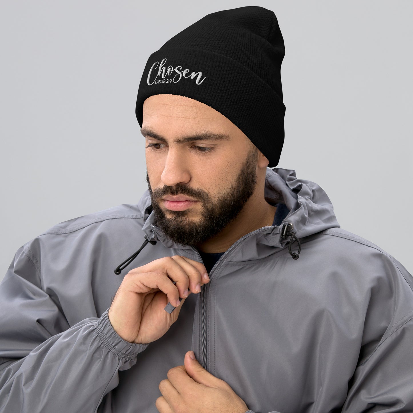 Chosen Embroidered Cuffed Beanie (Unisex) - Humble & Faithful Co.