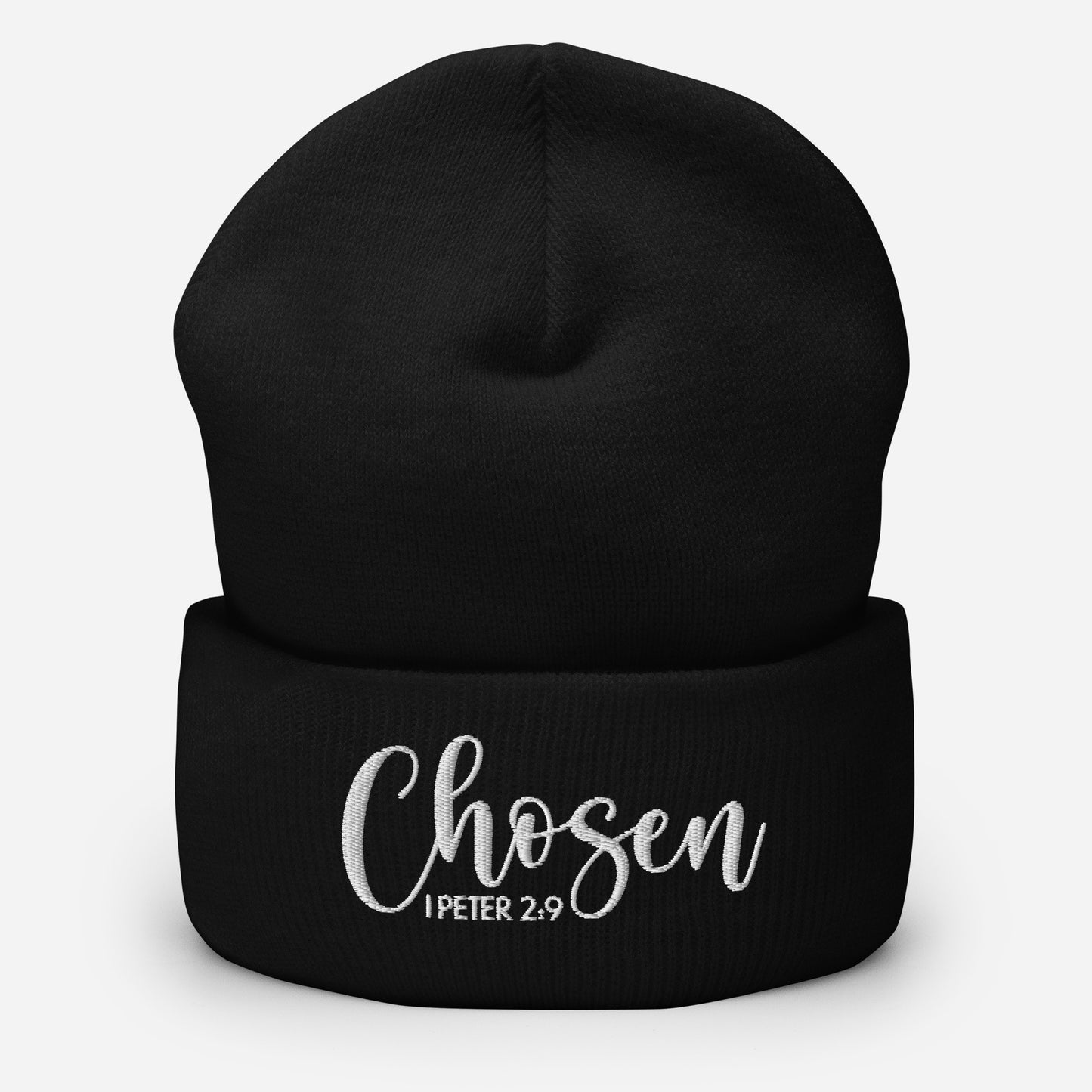 Chosen Embroidered Cuffed Beanie (Unisex) - Humble & Faithful Co.