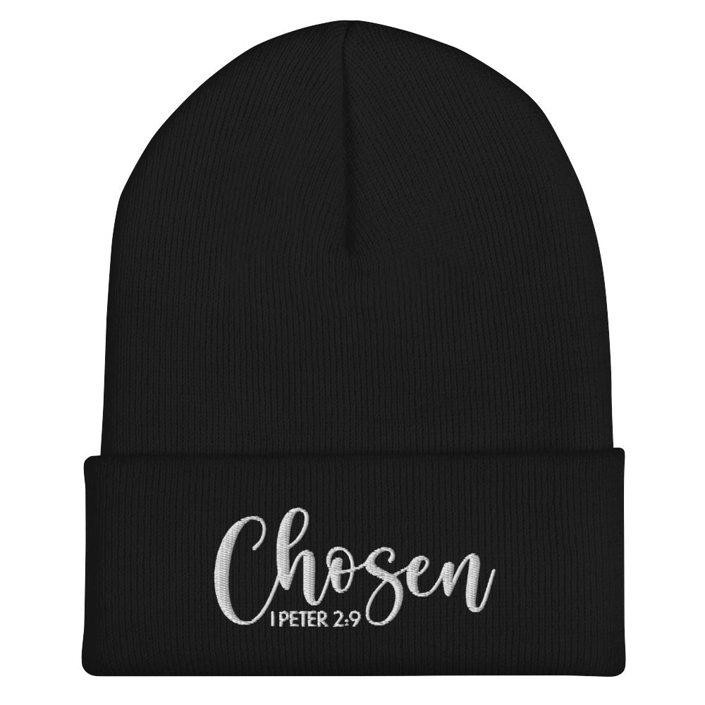 Chosen Embroidered Cuffed Beanie (Unisex) - Humble & Faithful Co.