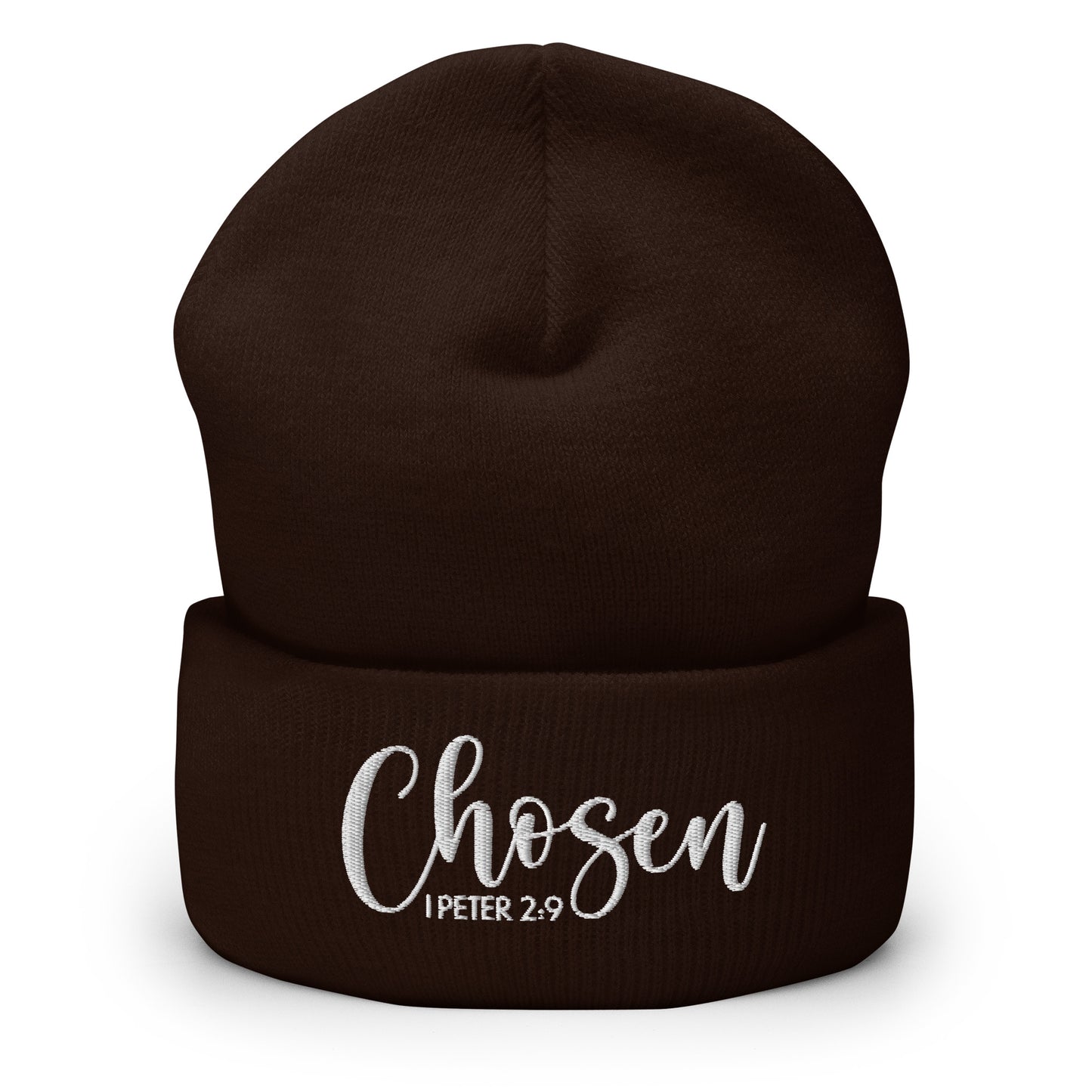 Chosen Embroidered Cuffed Beanie (Unisex) - Humble & Faithful Co.