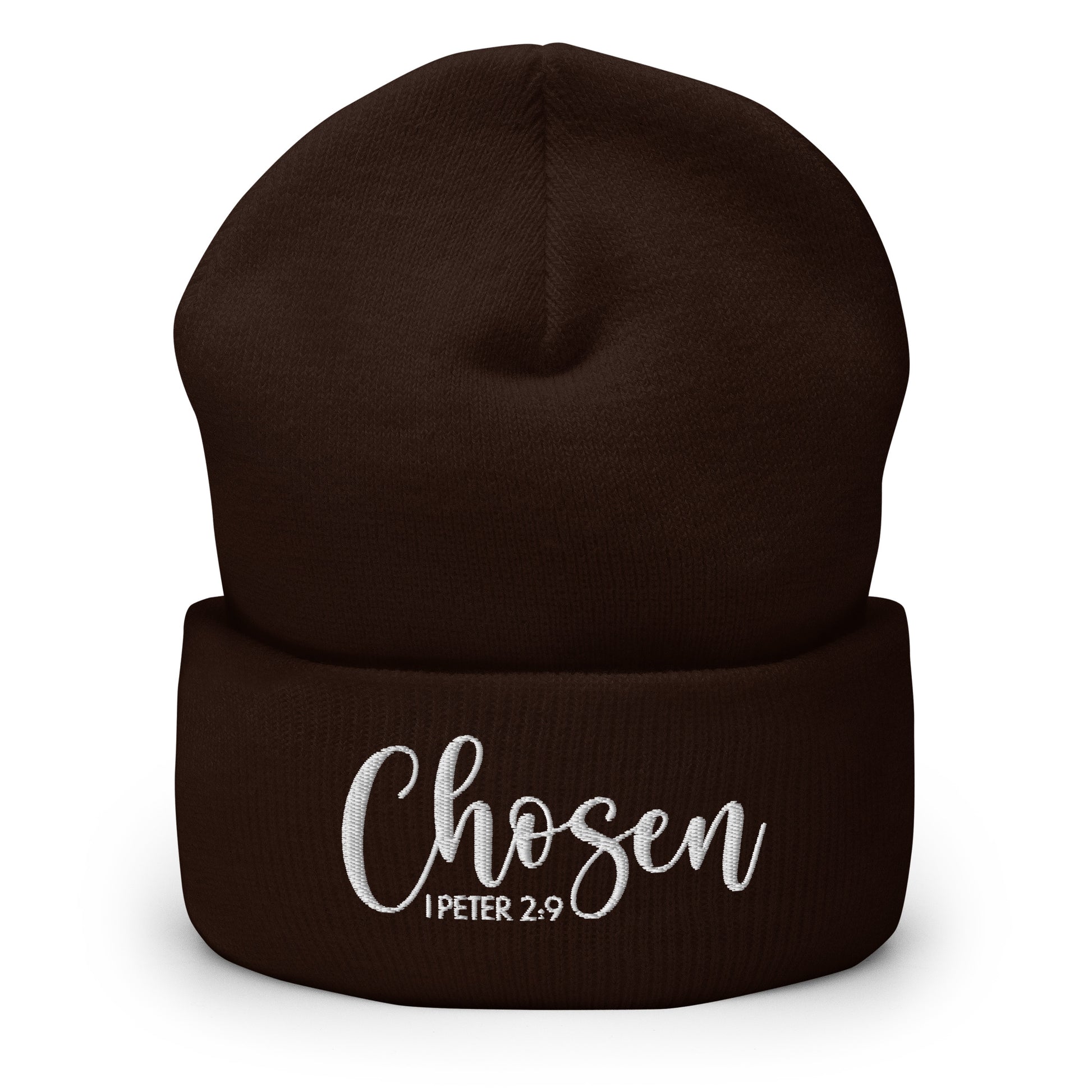 Chosen Embroidered Cuffed Beanie (Unisex) - Humble & Faithful Co.