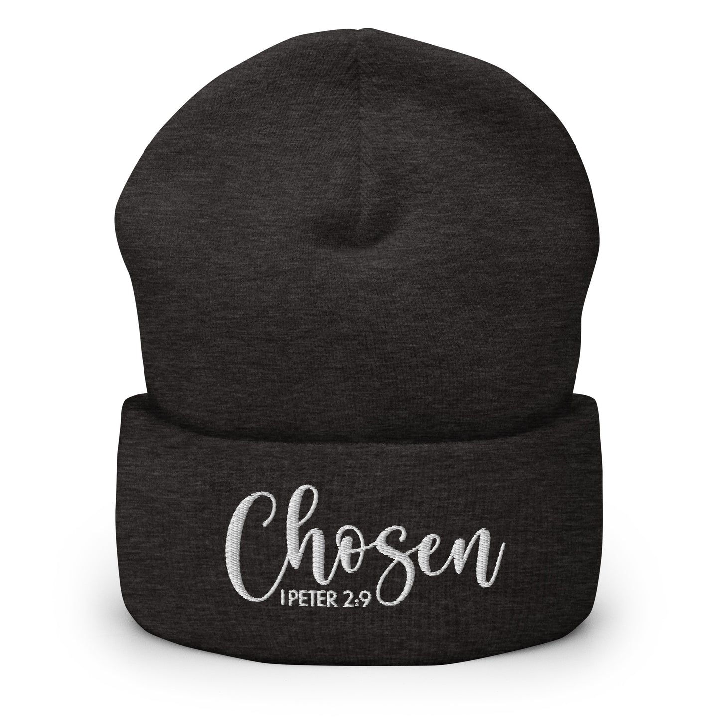 Chosen Embroidered Cuffed Beanie (Unisex) - Humble & Faithful Co.