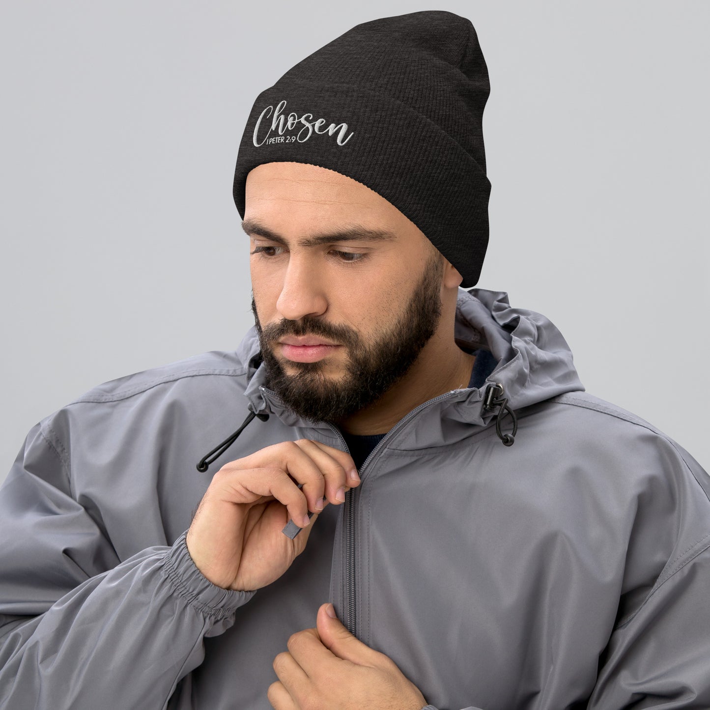Chosen Embroidered Cuffed Beanie (Unisex) - Humble & Faithful Co.