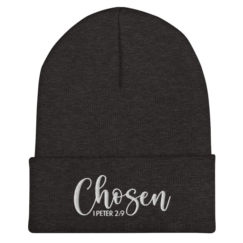 Chosen Embroidered Cuffed Beanie (Unisex) - Humble & Faithful Co.