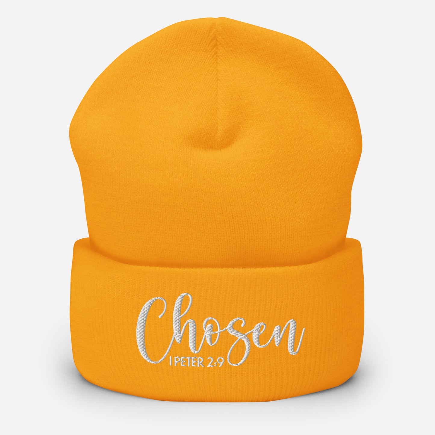 Chosen Embroidered Cuffed Beanie (Unisex) - Humble & Faithful Co.