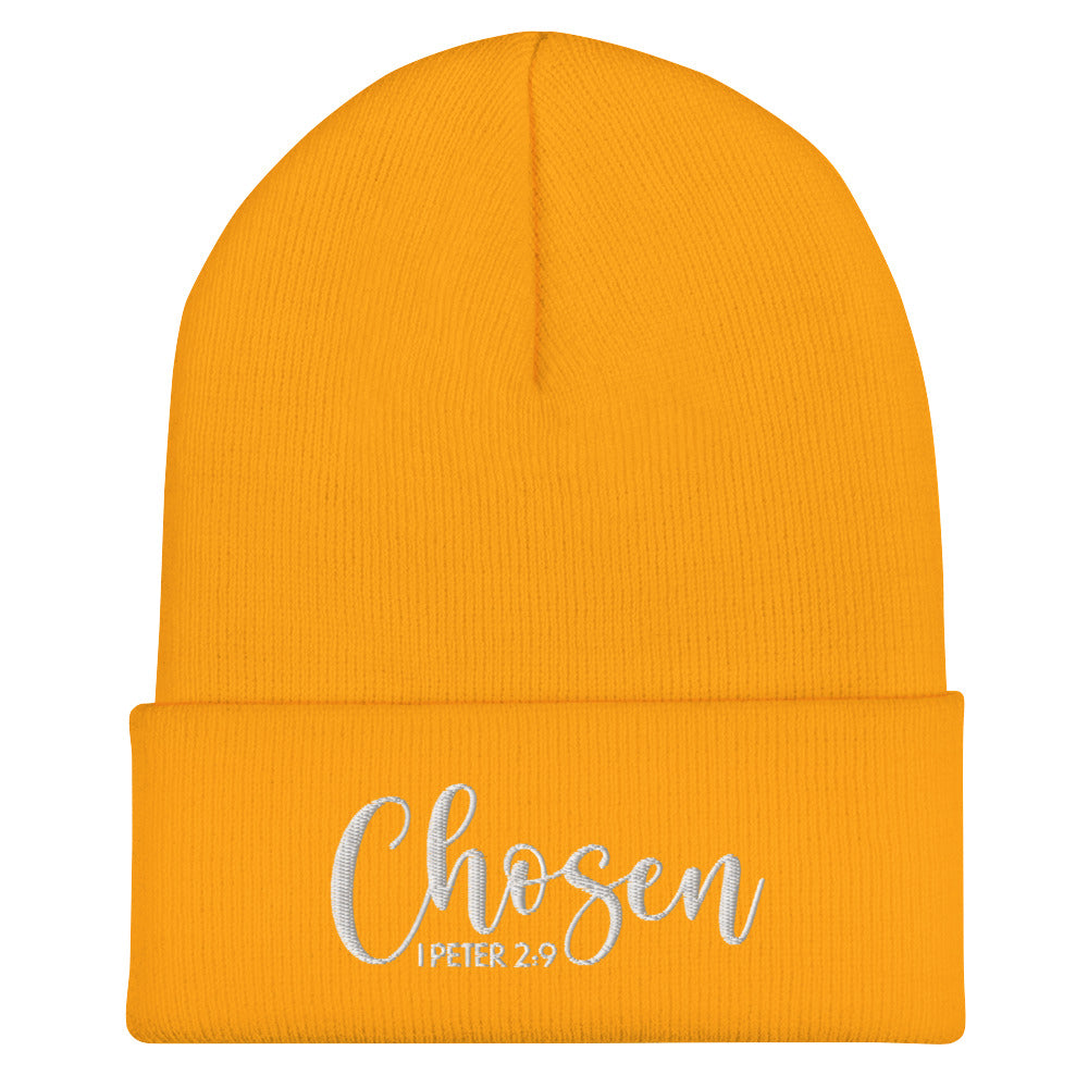 Chosen Embroidered Cuffed Beanie (Unisex) - Humble & Faithful Co.