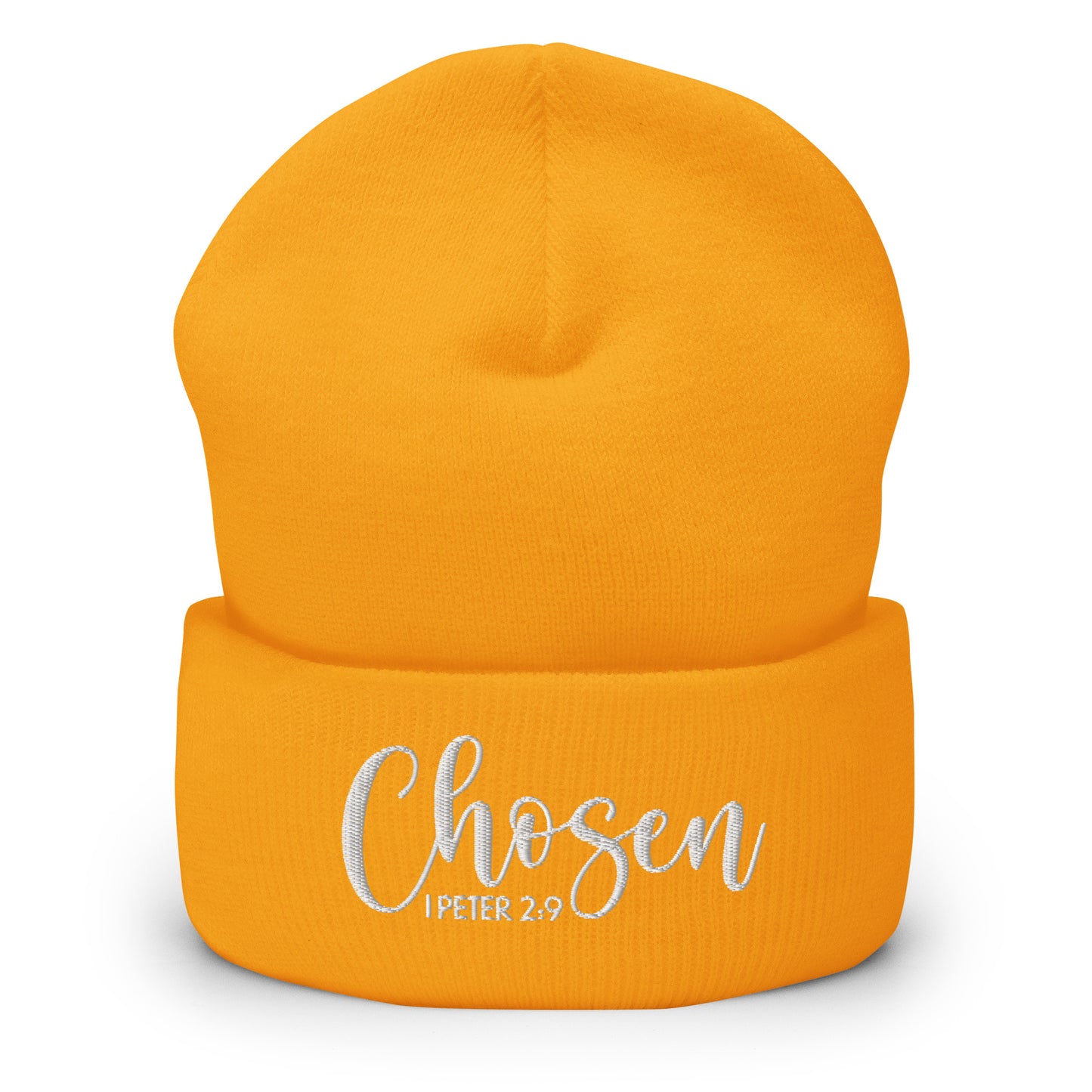 Chosen Embroidered Cuffed Beanie (Unisex) - Humble & Faithful Co.