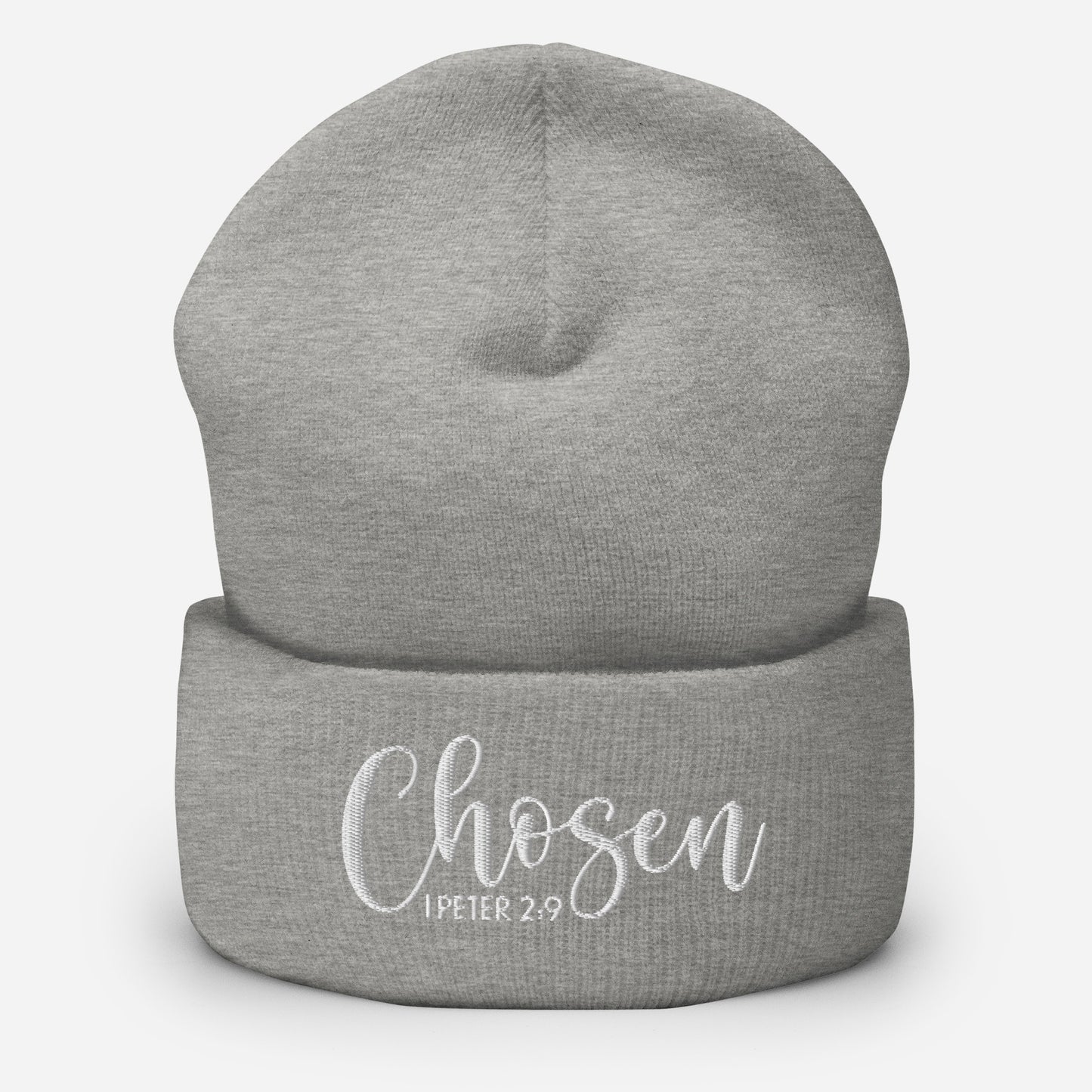 Chosen Embroidered Cuffed Beanie (Unisex) - Humble & Faithful Co.