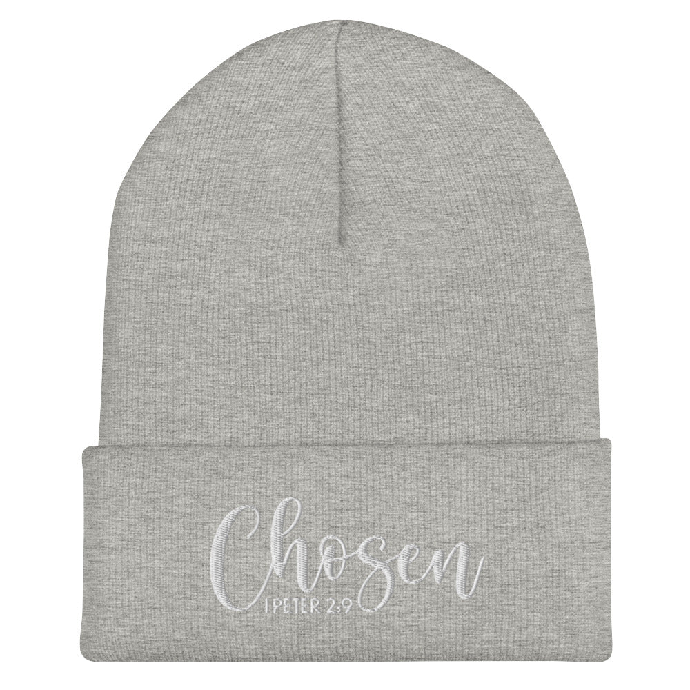 Chosen Embroidered Cuffed Beanie (Unisex) - Humble & Faithful Co.