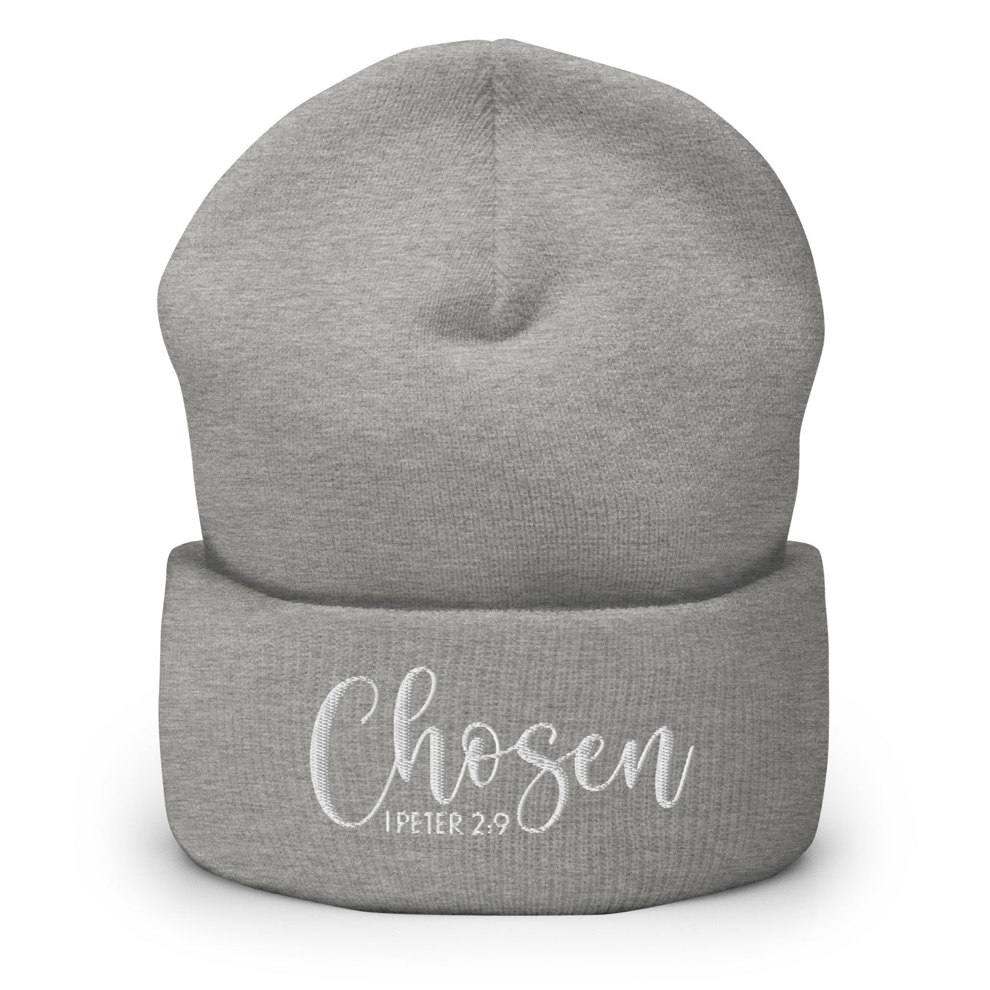 Chosen Embroidered Cuffed Beanie (Unisex) - Humble & Faithful Co.