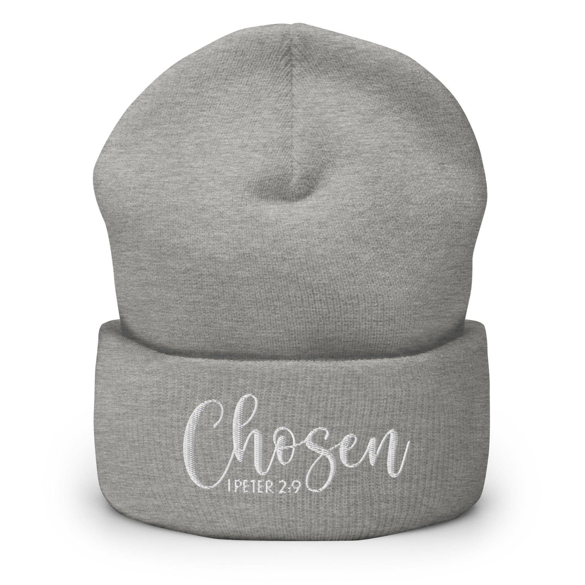 Chosen Embroidered Cuffed Beanie (Unisex) - Humble & Faithful Co.