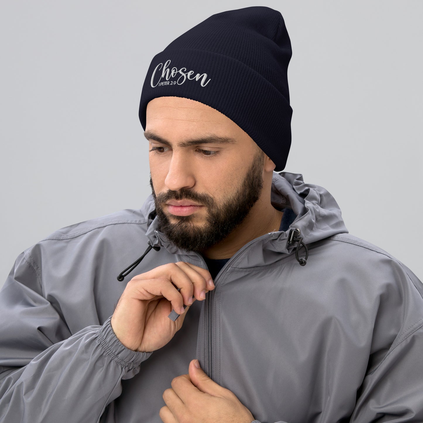 Chosen Embroidered Cuffed Beanie (Unisex) - Humble & Faithful Co.