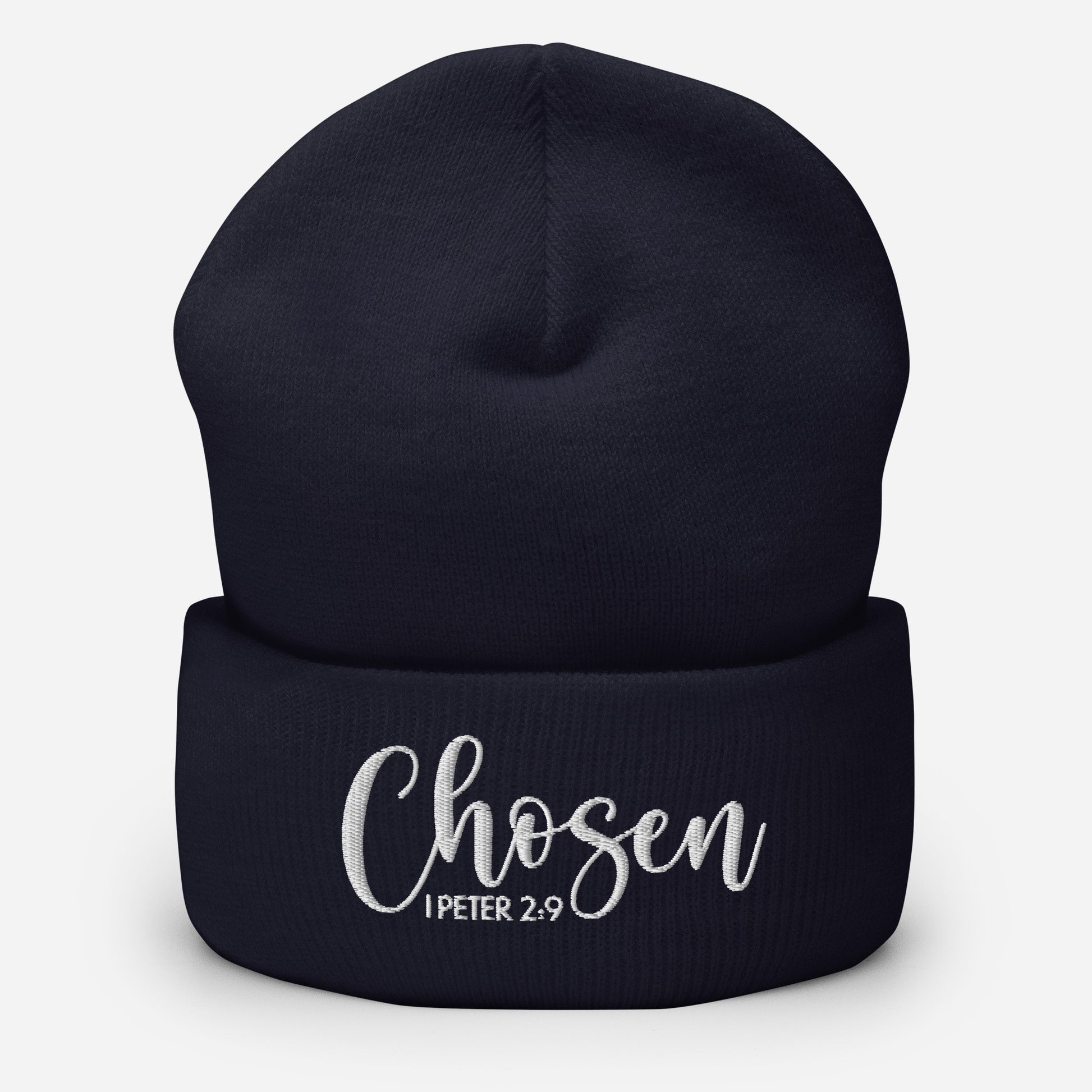 Chosen Embroidered Cuffed Beanie (Unisex) - Humble & Faithful Co.