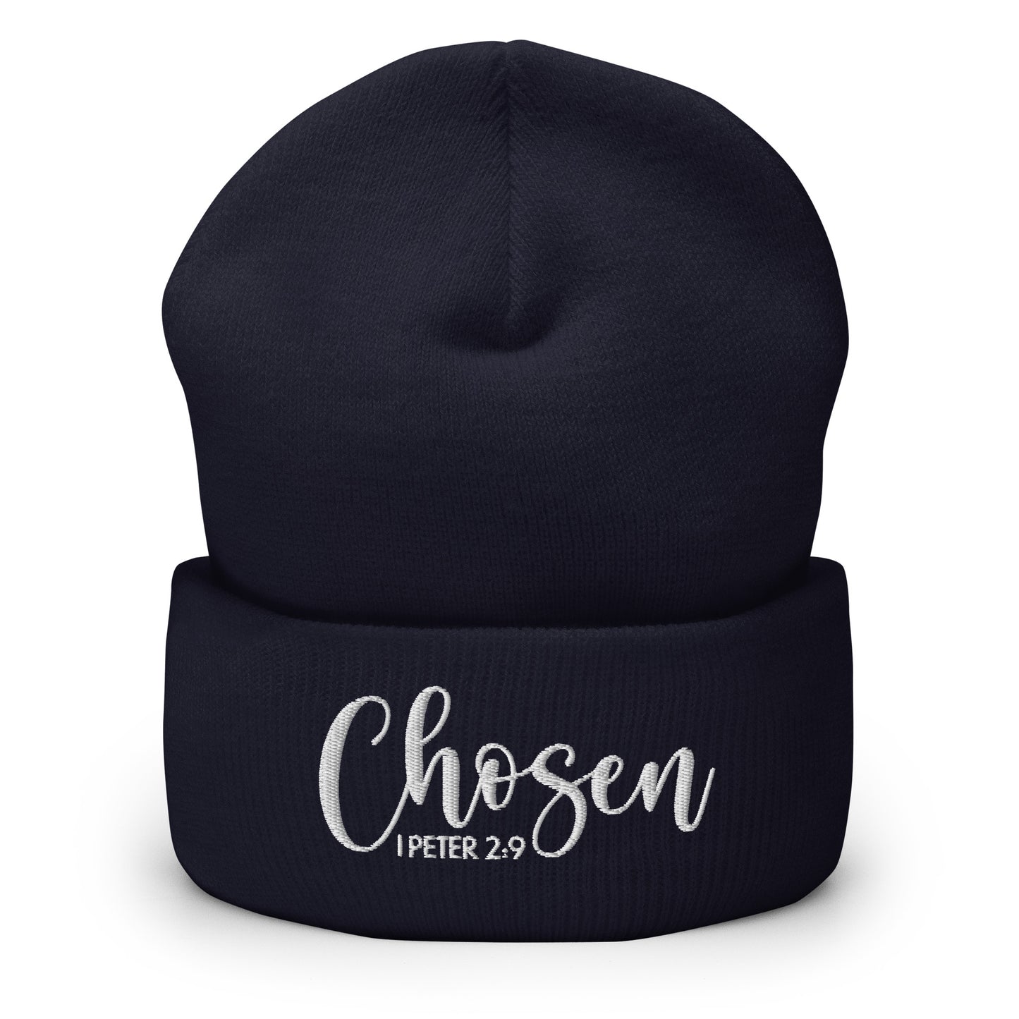 Chosen Embroidered Cuffed Beanie (Unisex) - Humble & Faithful Co.