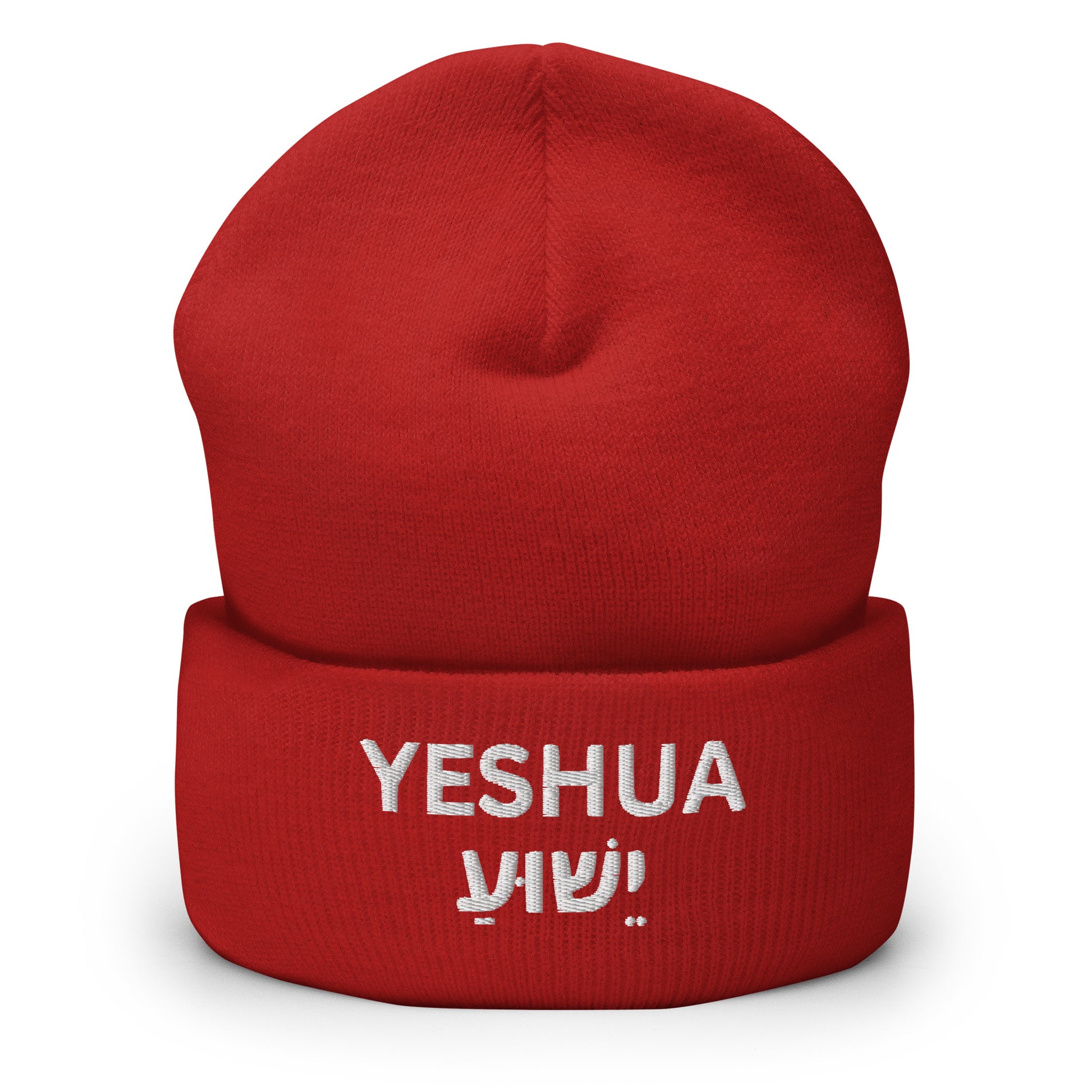 Yeshua Embroidered Cuffed Beanie (Unisex) - Humble & Faithful Co.