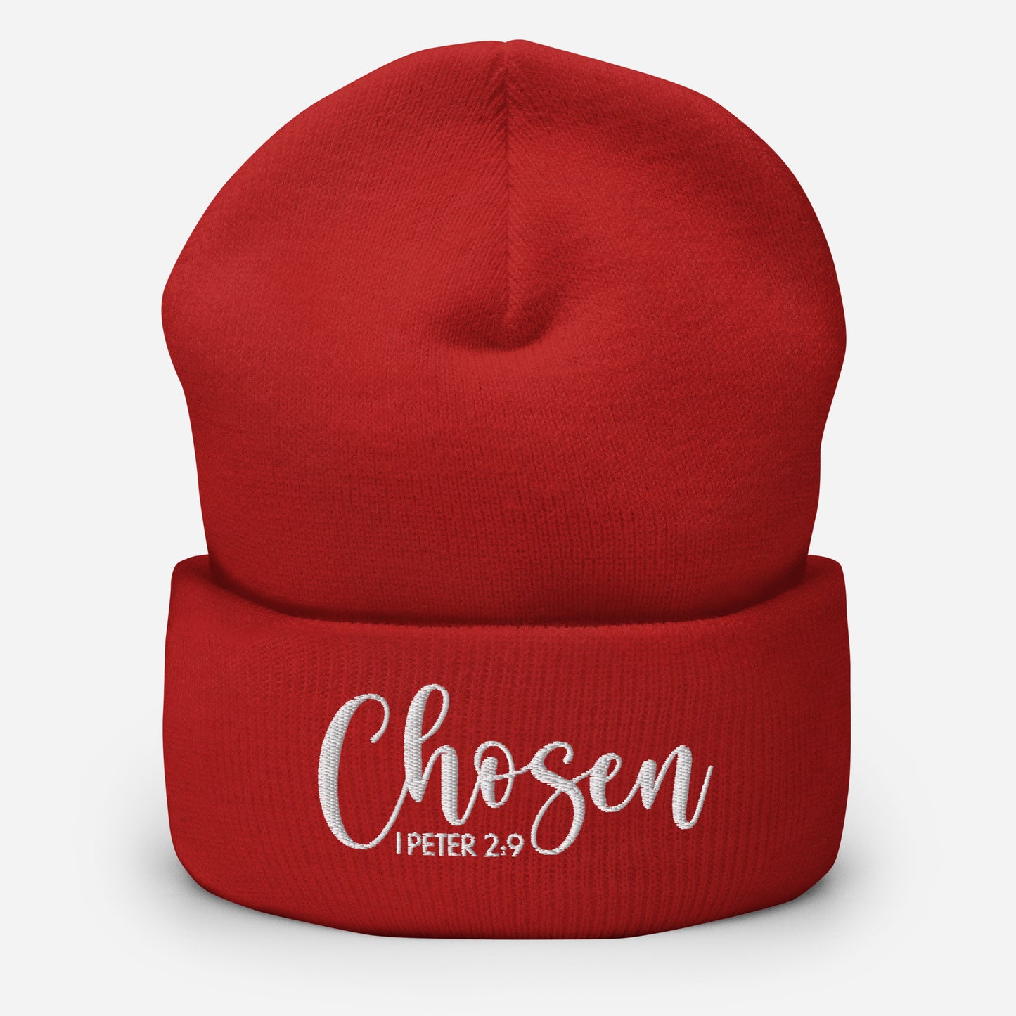Chosen Embroidered Cuffed Beanie (Unisex) - Humble & Faithful Co.
