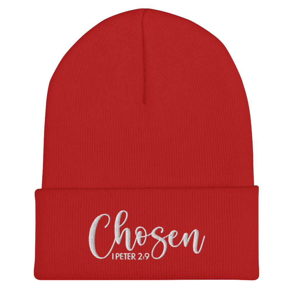 Chosen Embroidered Cuffed Beanie (Unisex) - Humble & Faithful Co.