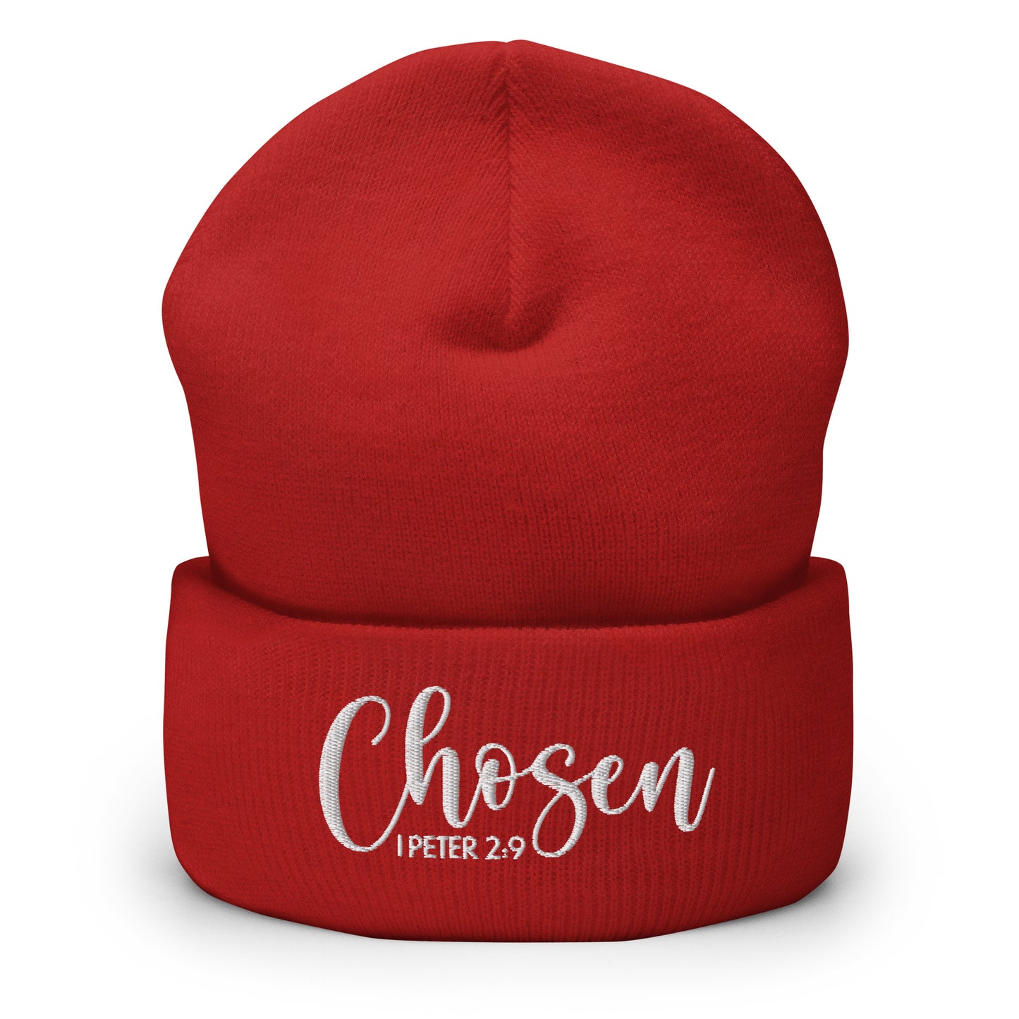 Chosen Embroidered Cuffed Beanie (Unisex) - Humble & Faithful Co.