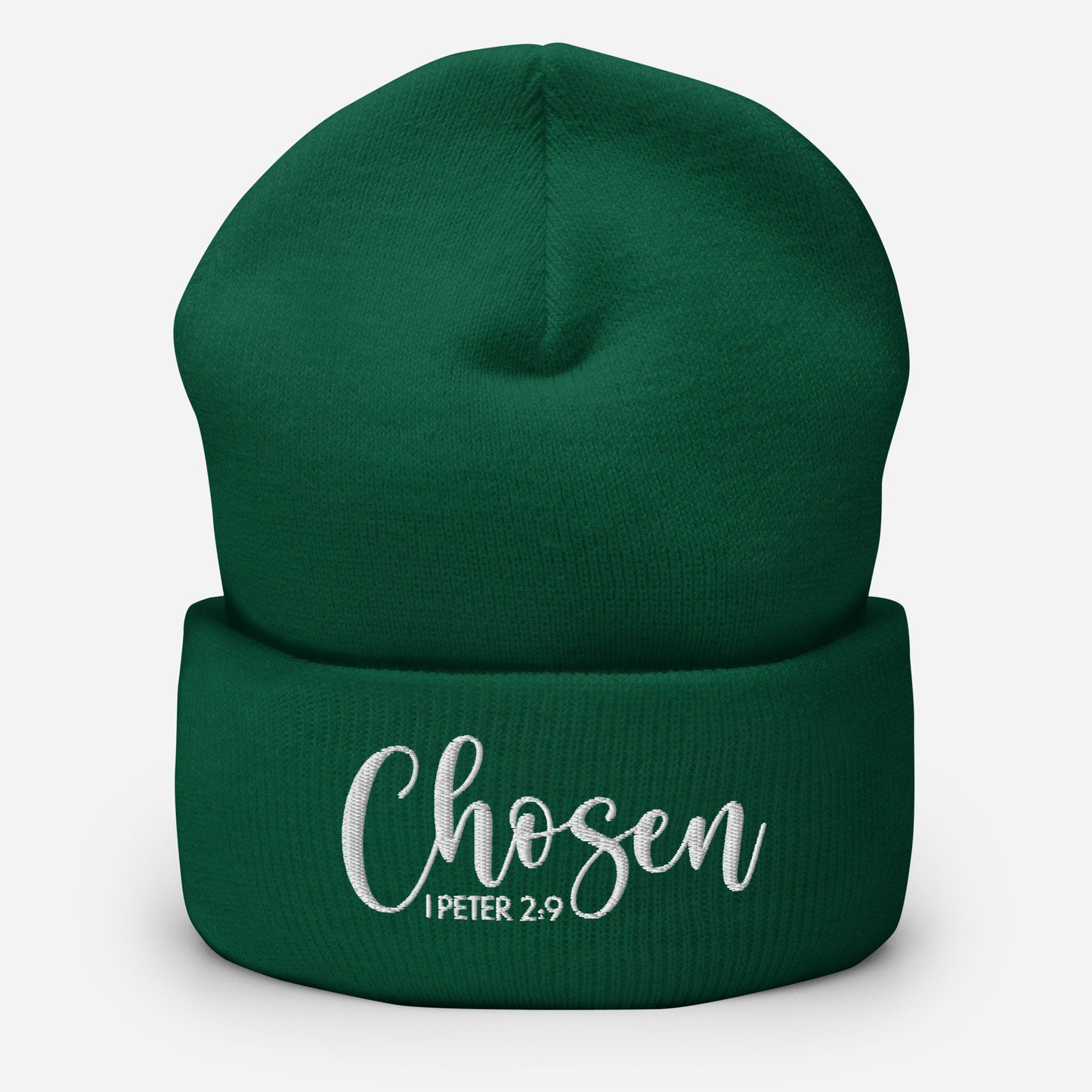 Chosen Embroidered Cuffed Beanie (Unisex) - Humble & Faithful Co.