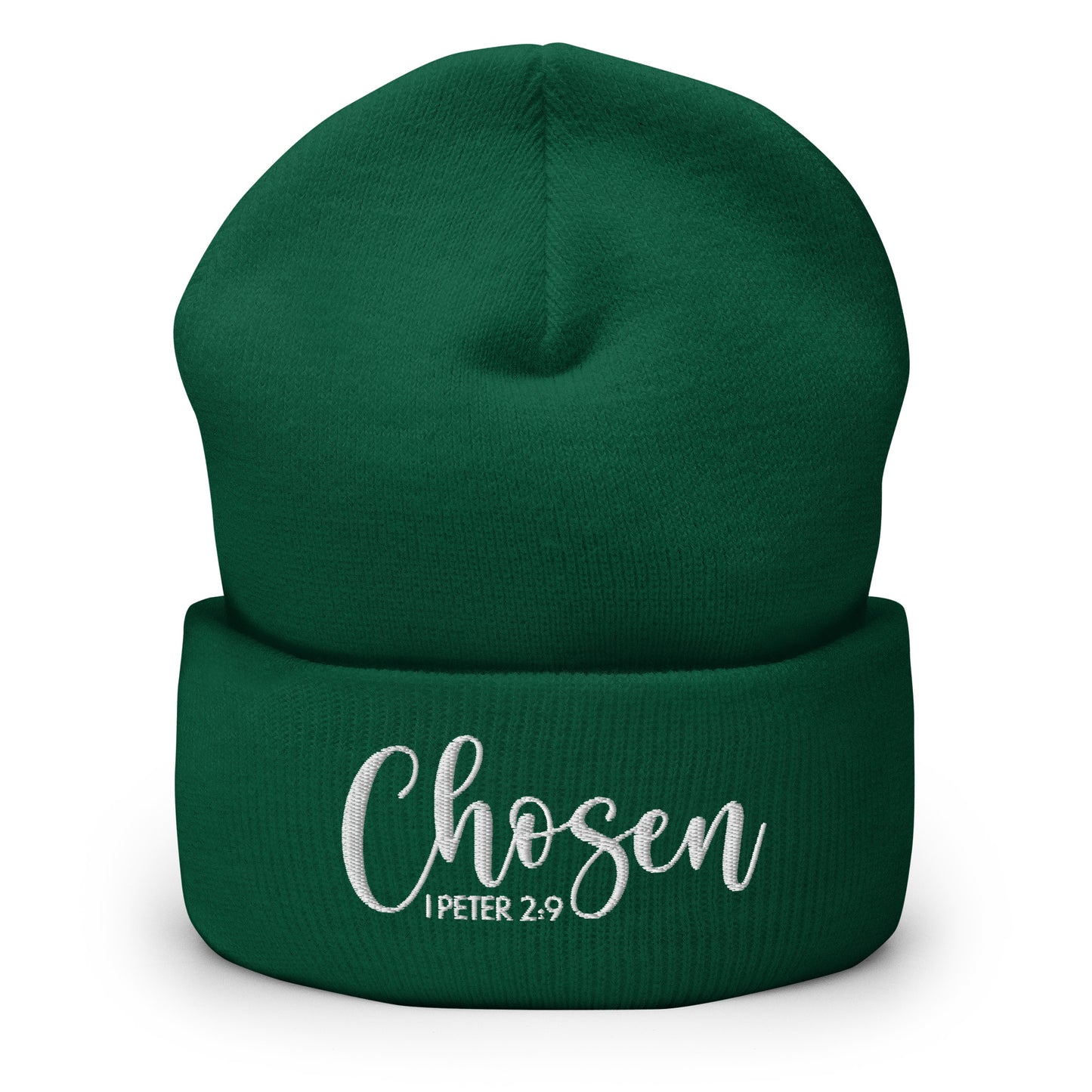 Chosen Embroidered Cuffed Beanie (Unisex) - Humble & Faithful Co.