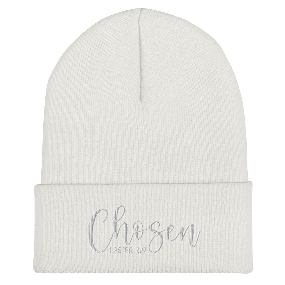 Chosen Embroidered Cuffed Beanie (Unisex) - Humble & Faithful Co.