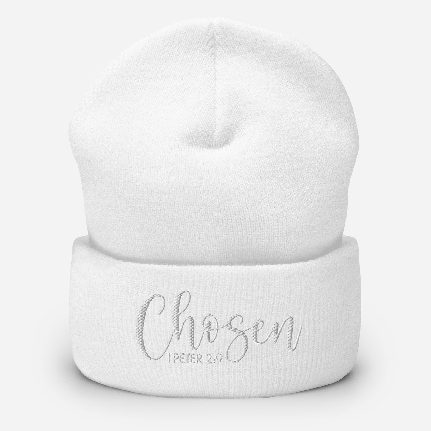Chosen Embroidered Cuffed Beanie (Unisex) - Humble & Faithful Co.