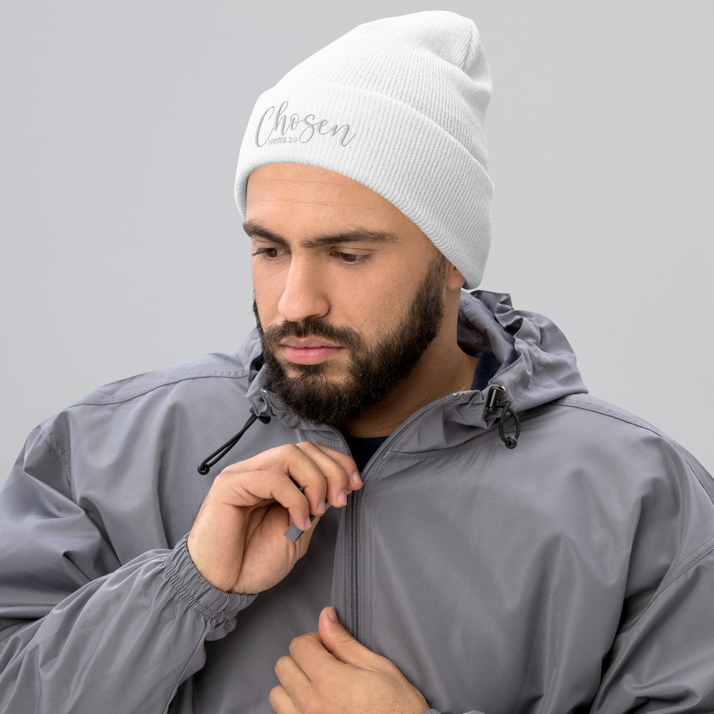 Chosen Embroidered Cuffed Beanie (Unisex) - Humble & Faithful Co.