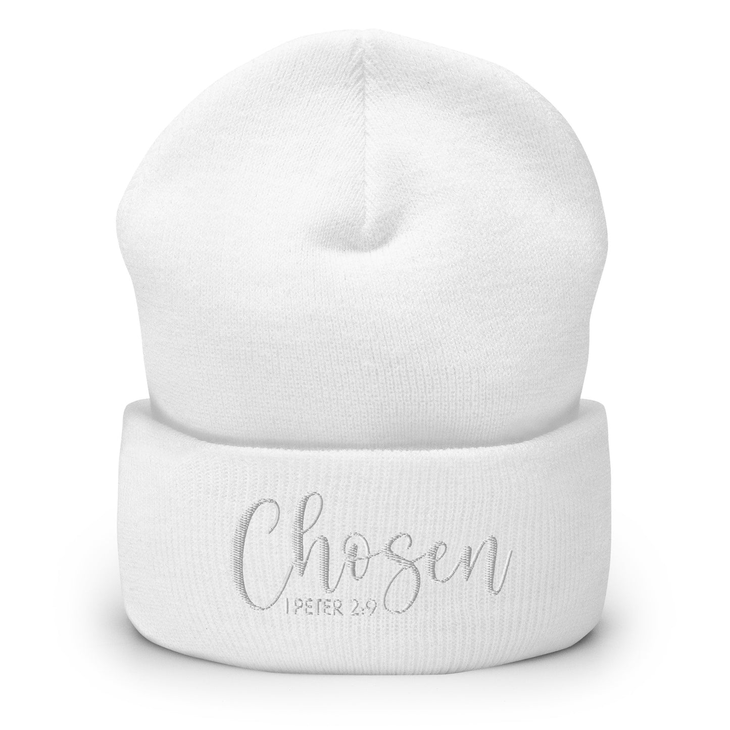 Chosen Embroidered Cuffed Beanie (Unisex) - Humble & Faithful Co.