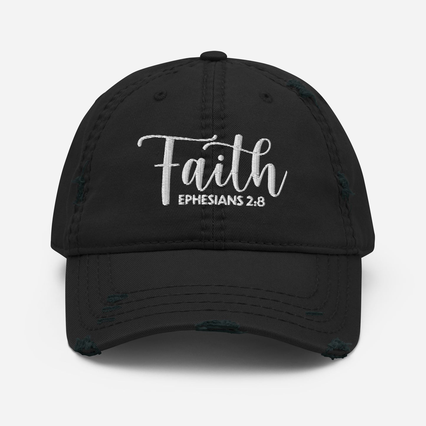 Faith Distressed Dad Hat (Unisex) - Humble & Faithful Co.