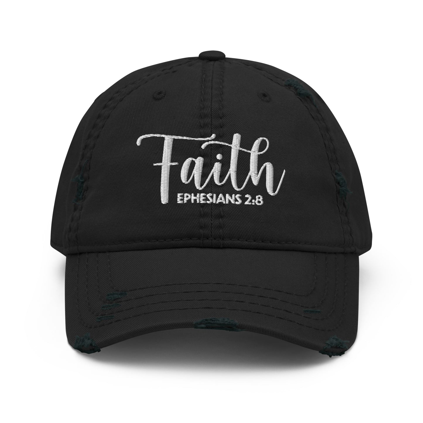 Faith Distressed Dad Hat (Unisex) - Humble & Faithful Co.